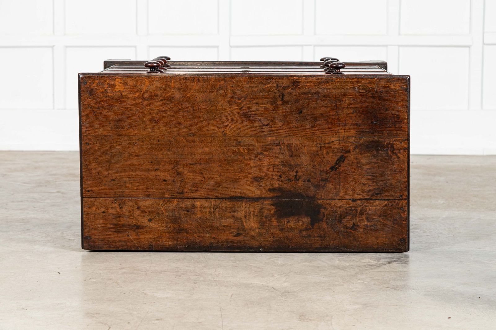 English 18thc Oak Chest Drawers photo vintage
