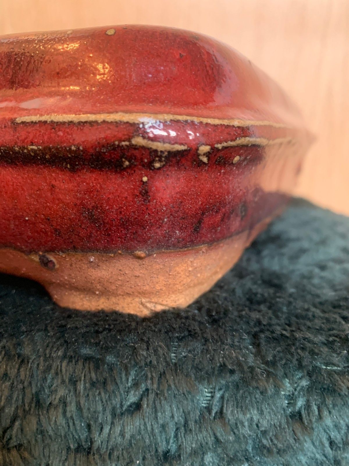 Antique Ceramic Japanese Bonsai Pot / Planter – Deep Russet Glaze C 1900 1930 photo buy