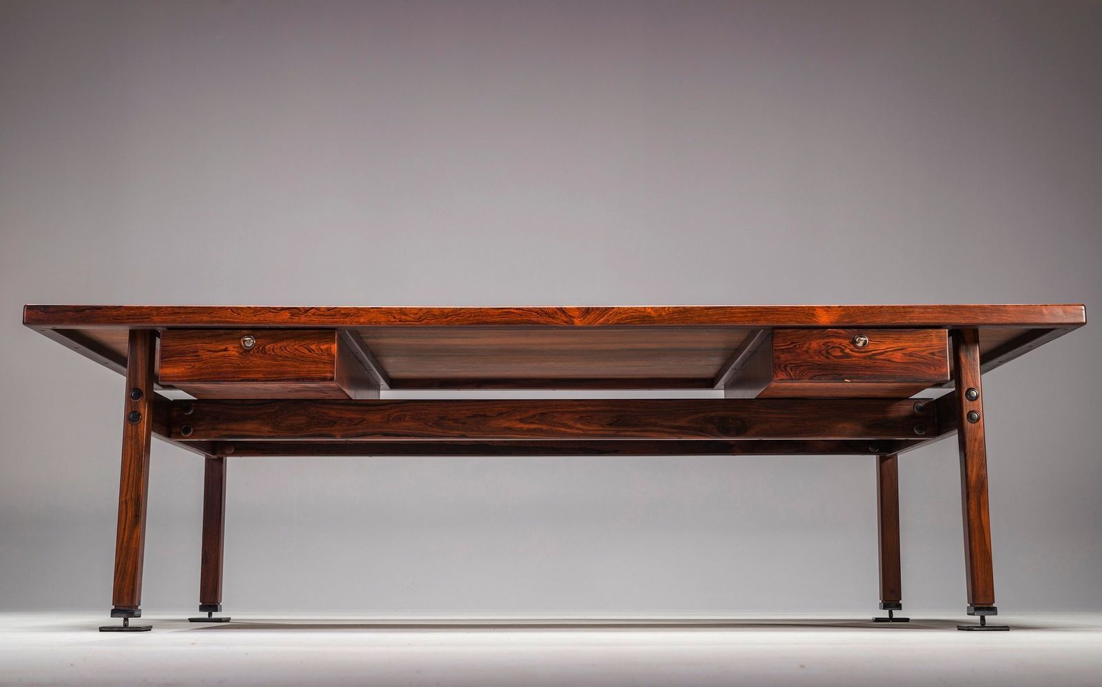 Furniture Itamaraty Desk By Sergio Rodrigues For Oca 1960s photo