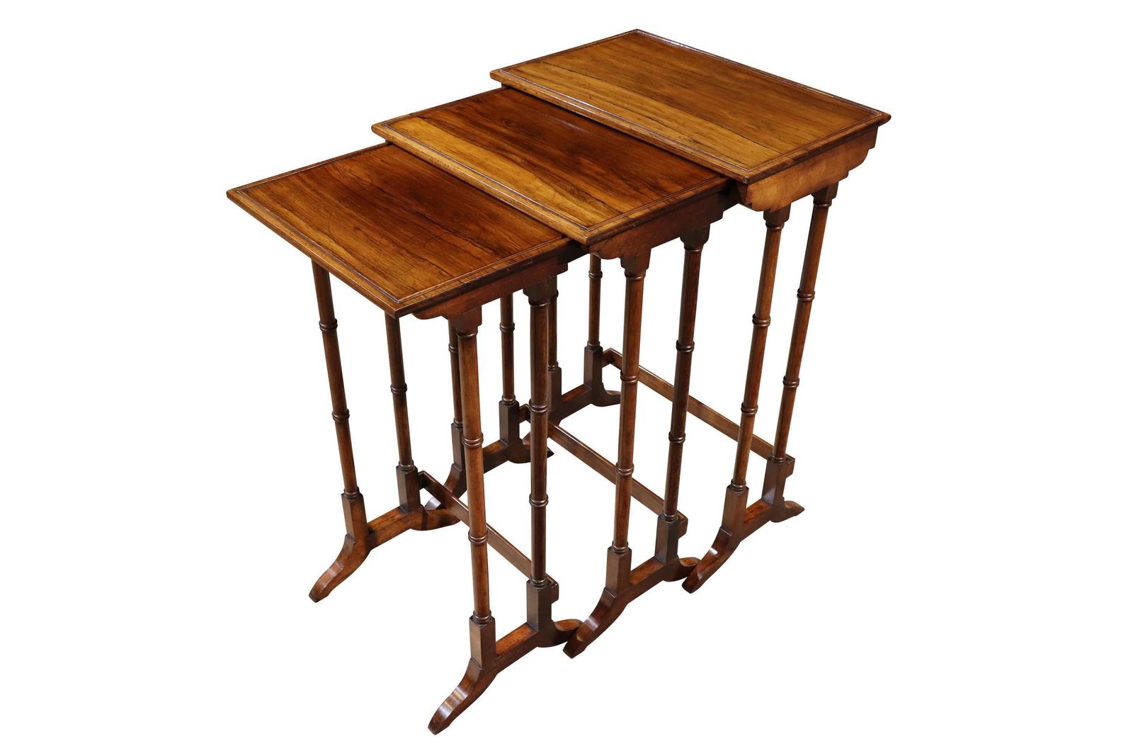 Regency Rosewood Nest Of Three Tables C.1820