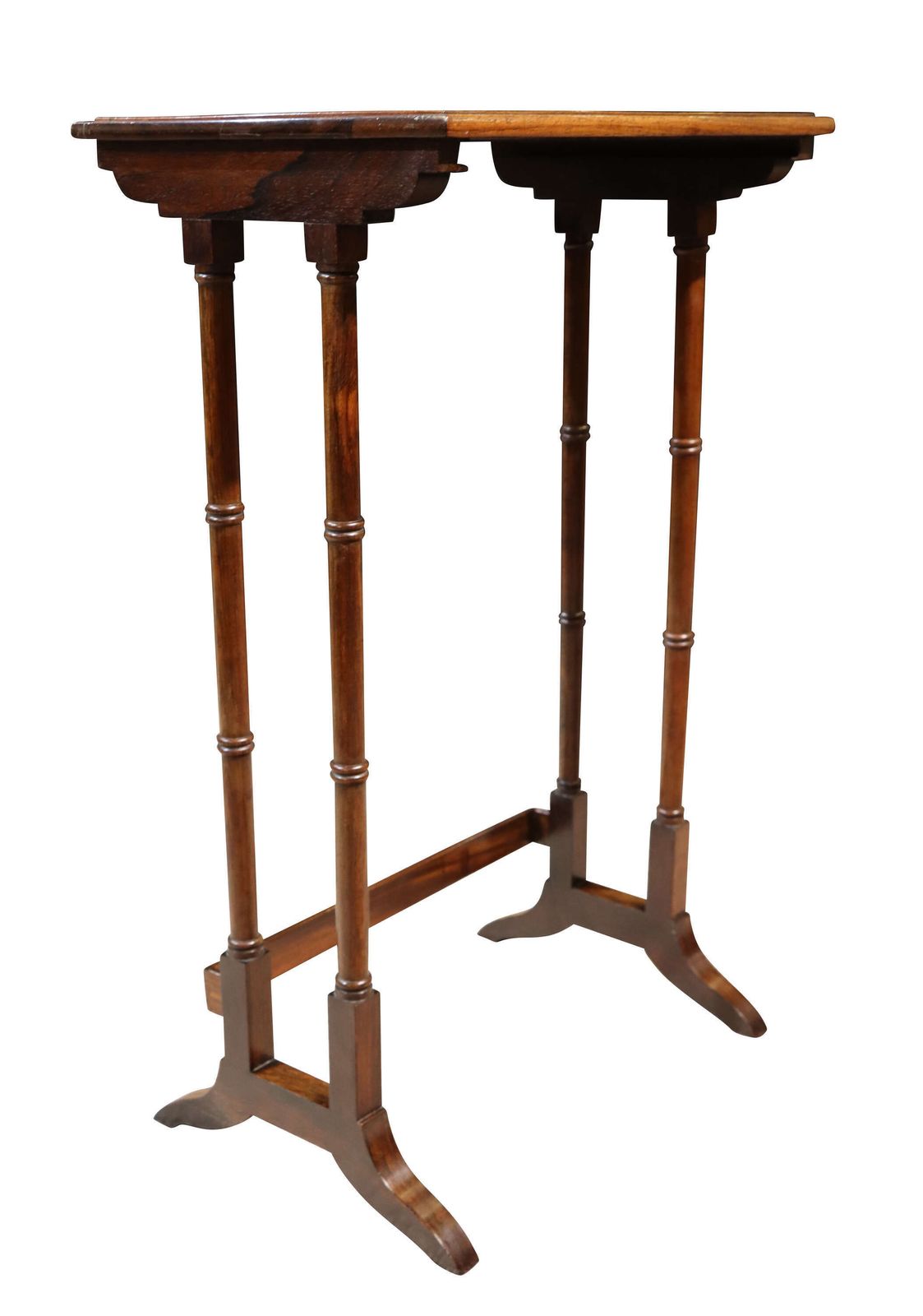 Regency Rosewood Nest Of Three Tables C.1820 photo vinterior