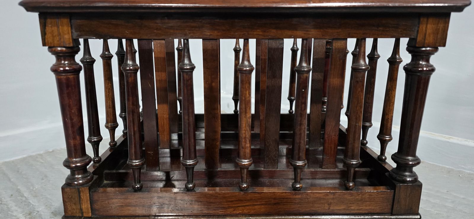 Victorian Rosewood Canterbury, 1800s photo vintage