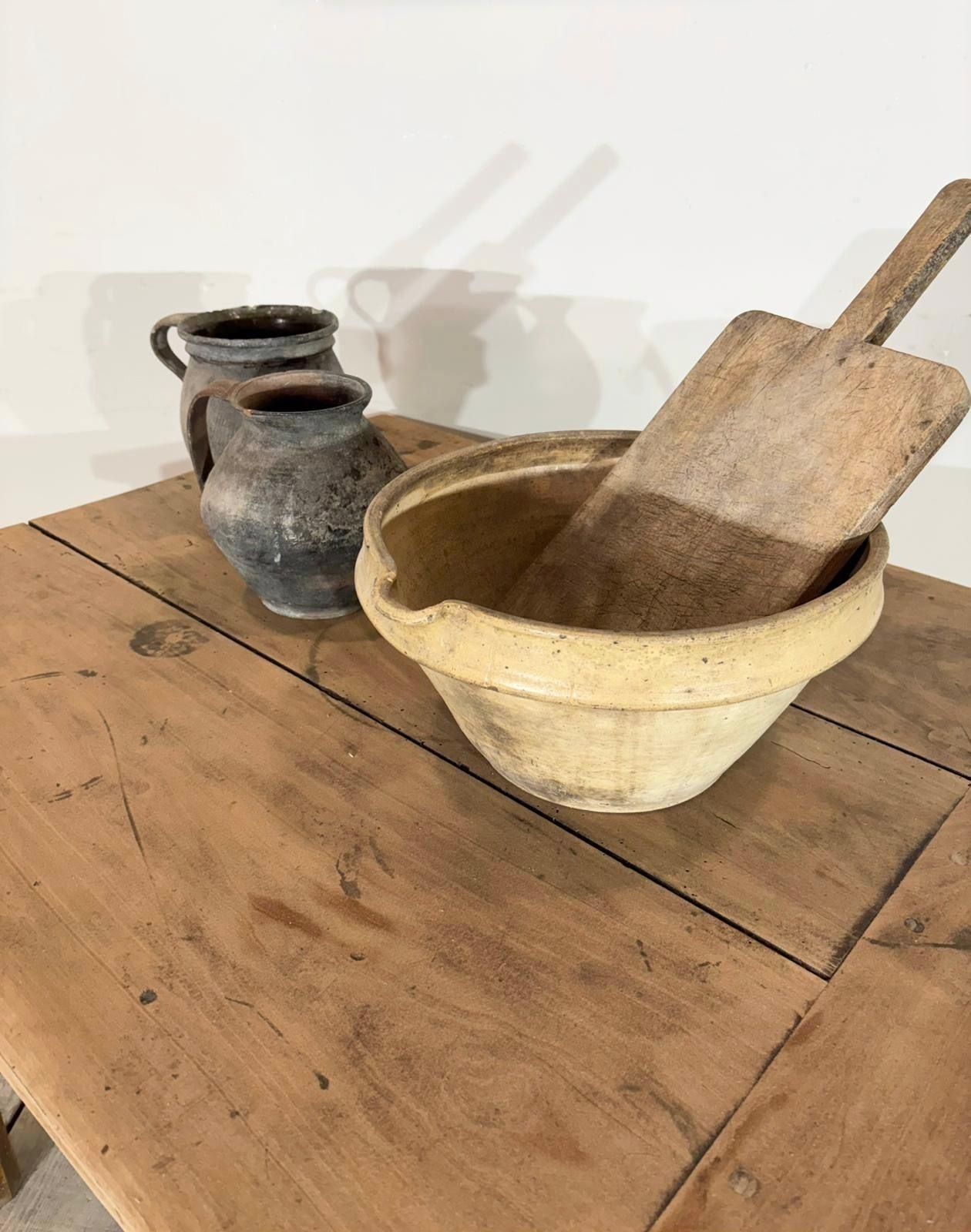 Antique French Rustic Kitchen Table / Desk photo 395.0