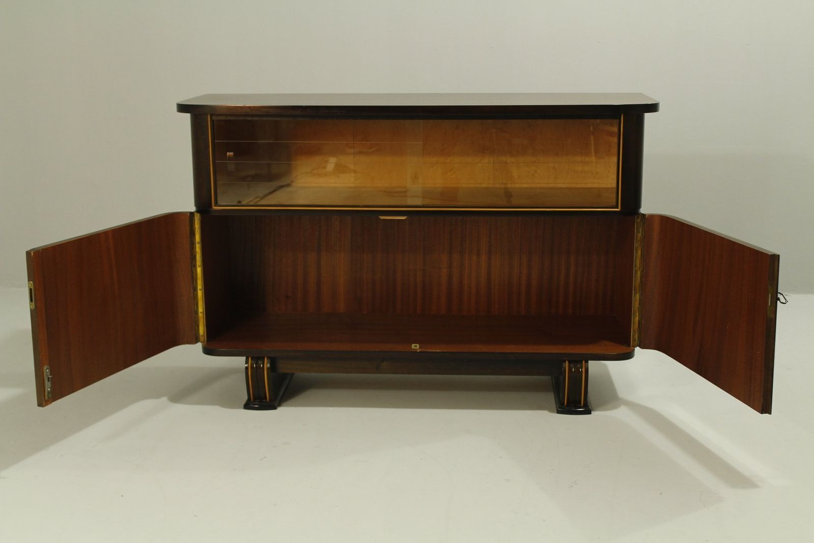 photo furniture Sideboard With Display Cabinet From Schwaco Möbel Werk, Herford, Germany 1960s