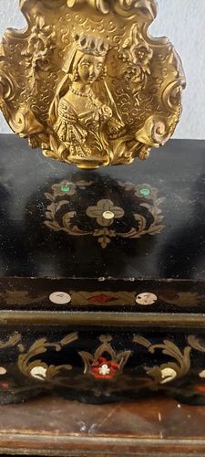 Home Decor Important Napoleon III Clock With Temple Inlaid Gilded Bronze 19th Century photo