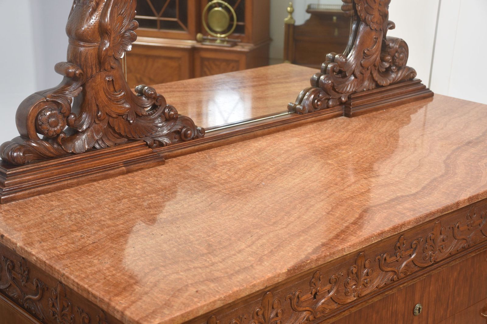 Impressive 19th Century Mahogany Dressing Chest photo for sale