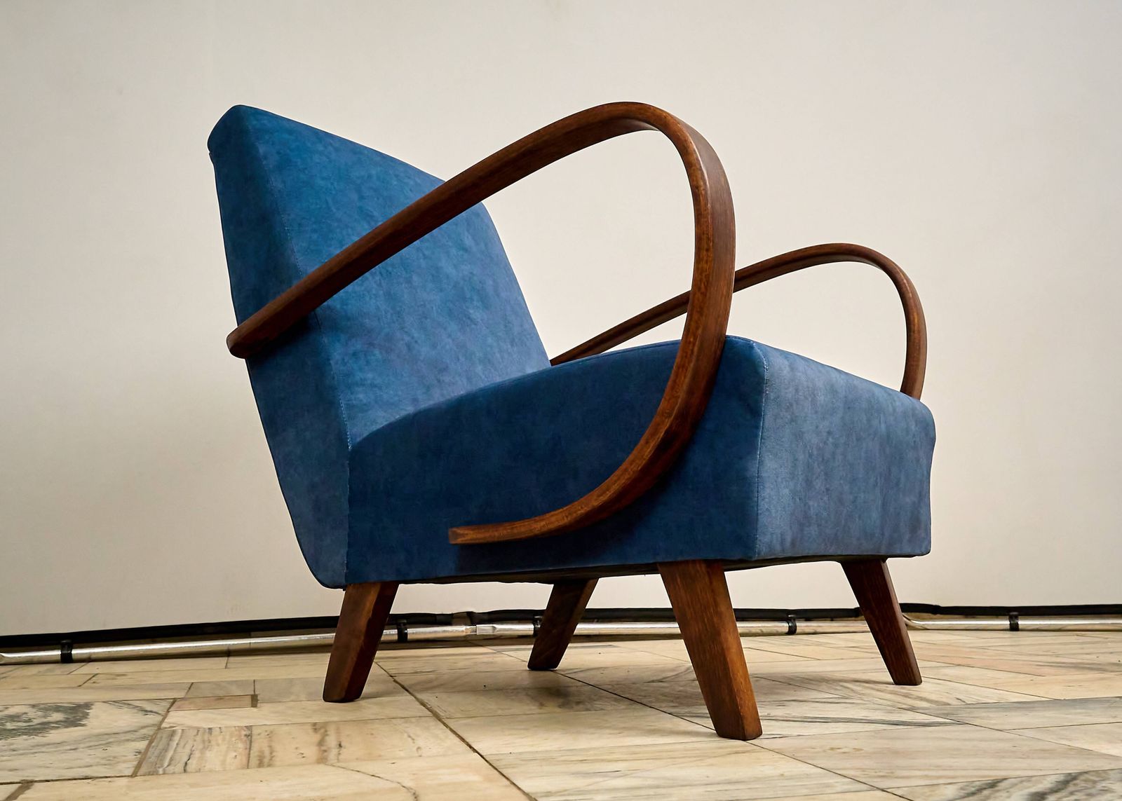 photo for sale Jindrich Halabala Armchair, Czechoslovakia 1940s