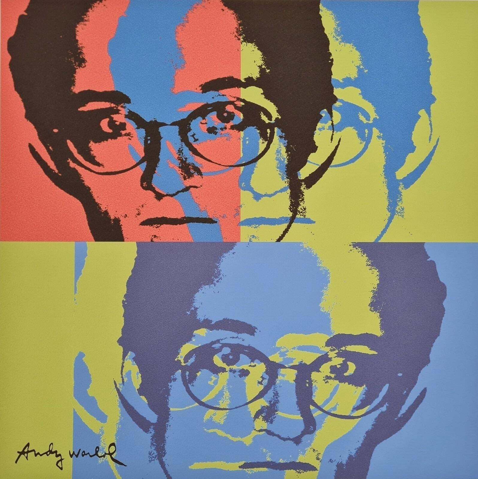 After Andy Warhol, Keith Haring, 1980s, Lithograph photo furniture