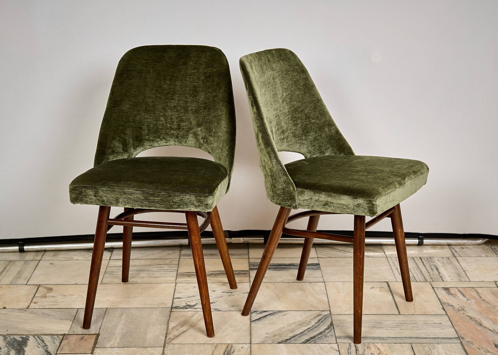 Set Of Four Chairs Designed By Radomir Hoffman, Ton Czechoslovakia, 1960s. photo for sale