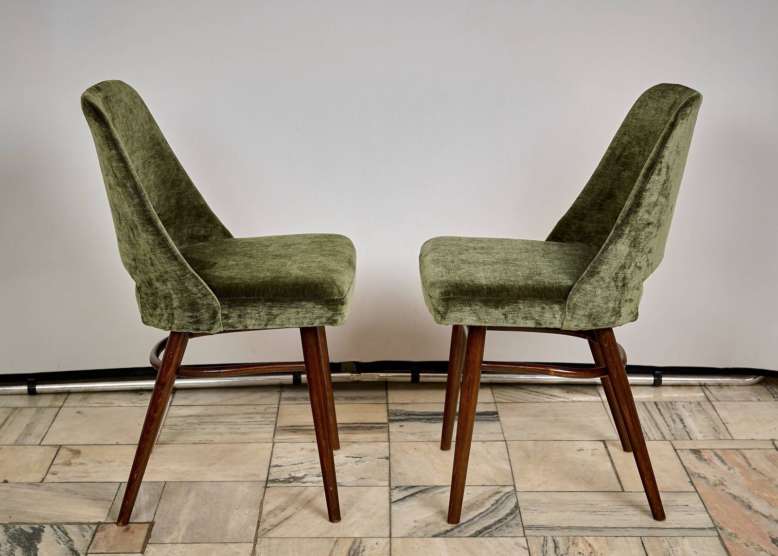 Set Of Four Chairs Designed By Radomir Hoffman, Ton Czechoslovakia, 1960s. photo buy