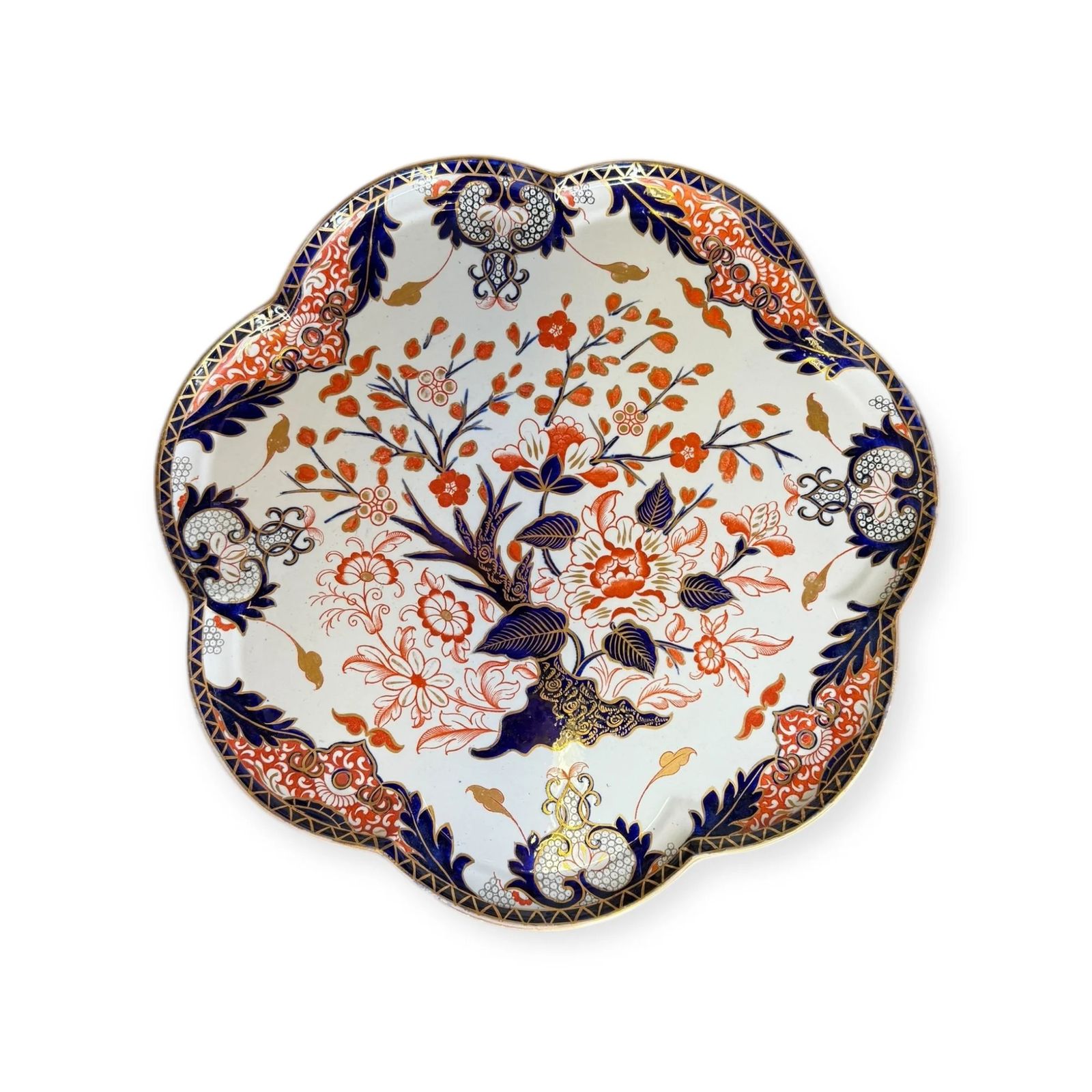 Antique Samuel Alcock & Co. Revolving Dessert Stand Imari / Japan Pattern, C.1840–1855 photo 250.0