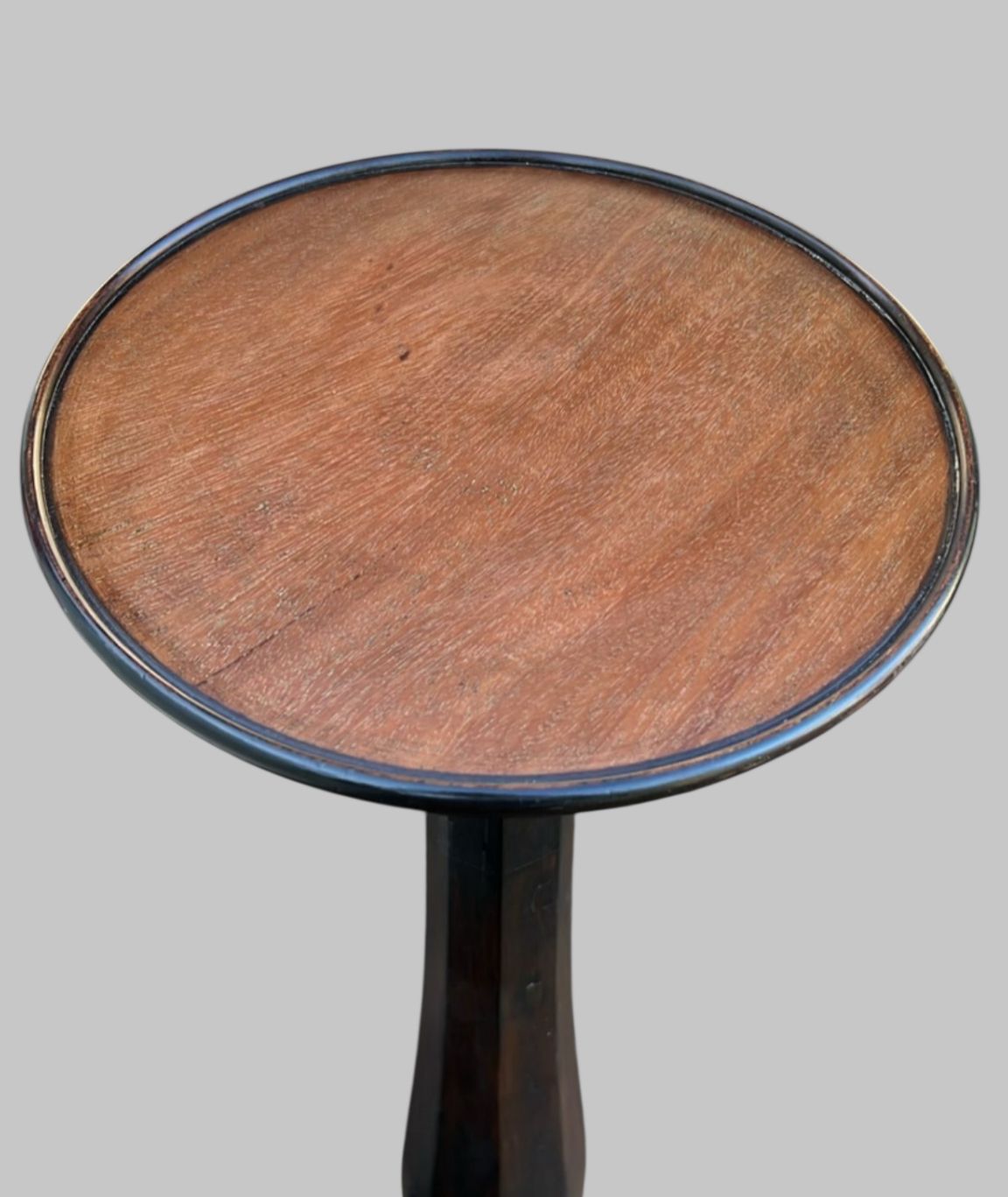 Late Victorian Mahogany Torchère With Carved Stem & Tripod Base (C.1880–1910) photo furniture
