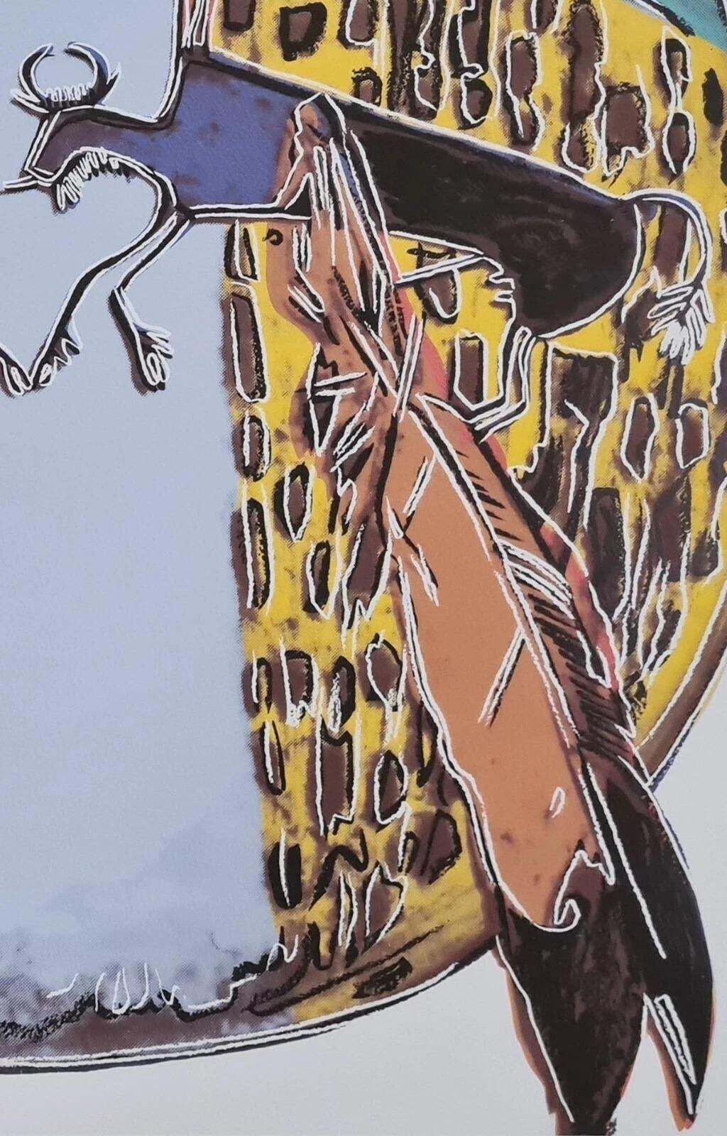 After Andy Warhol, Plains Indian, 1980s, Lithograph photo Art