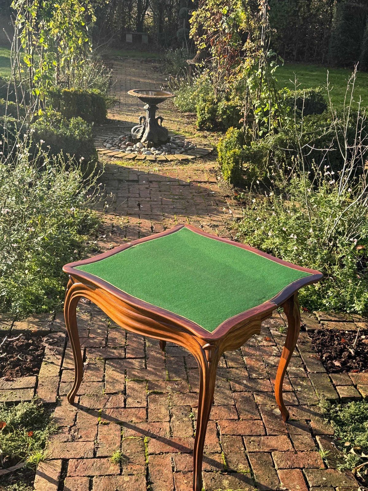 Antique French Rosewood Games Table Circa 1860 photo vintage