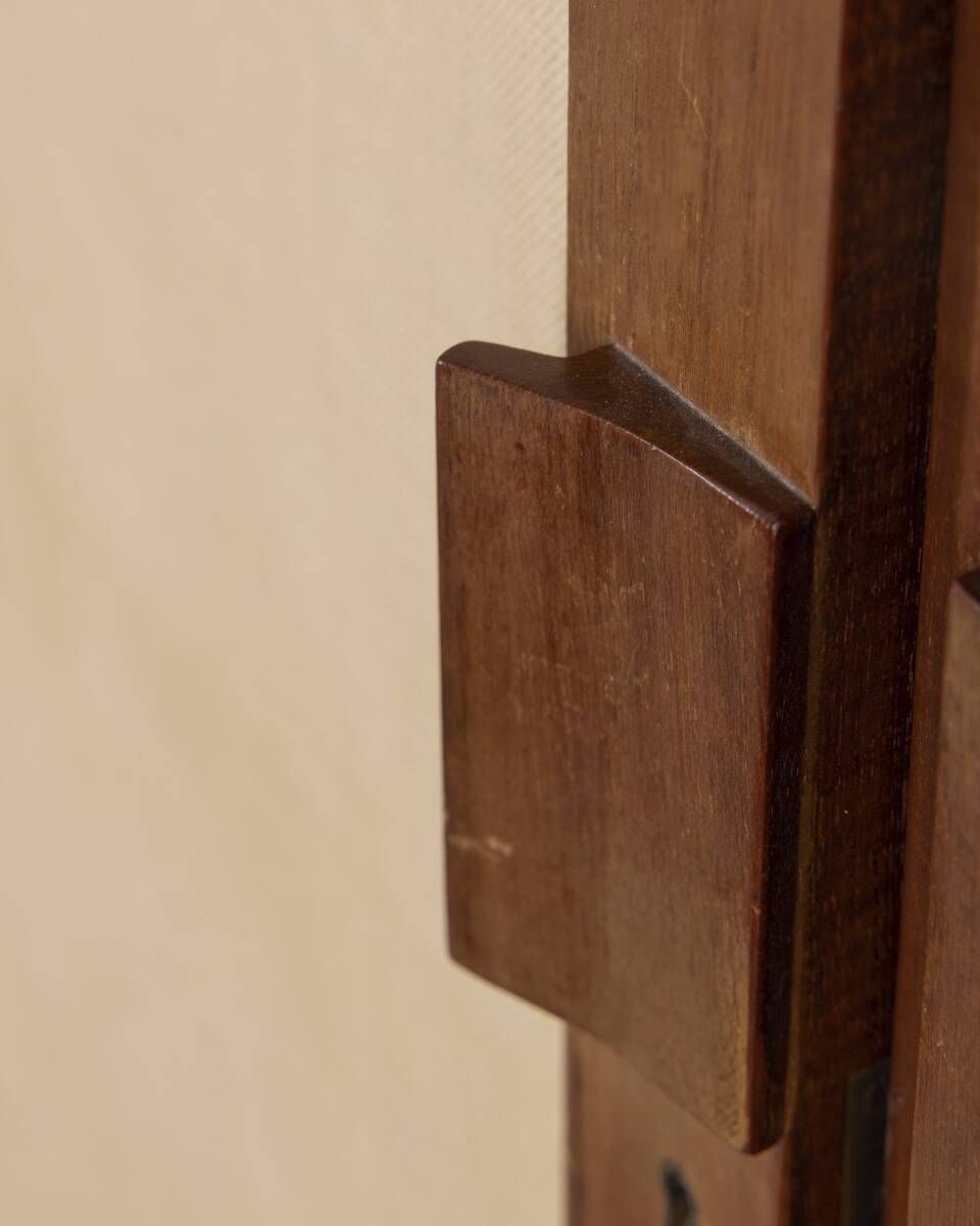 1960s Two Door Wooden Cabinet With Fabric Italian photo buy