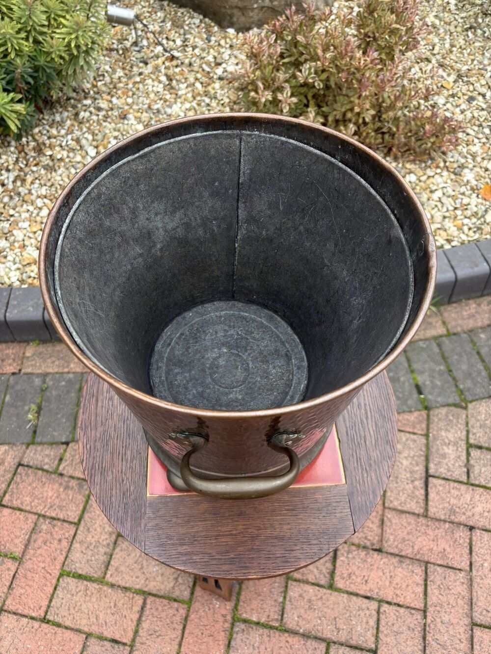 Arts & Crafts Coal Bucket, 1910s photo for sale