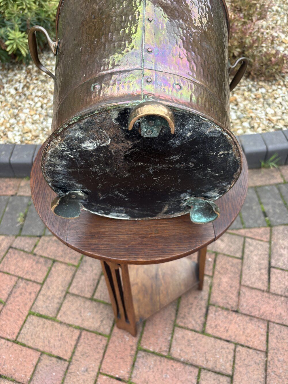 Arts & Crafts Coal Bucket, 1910s photo vinterior