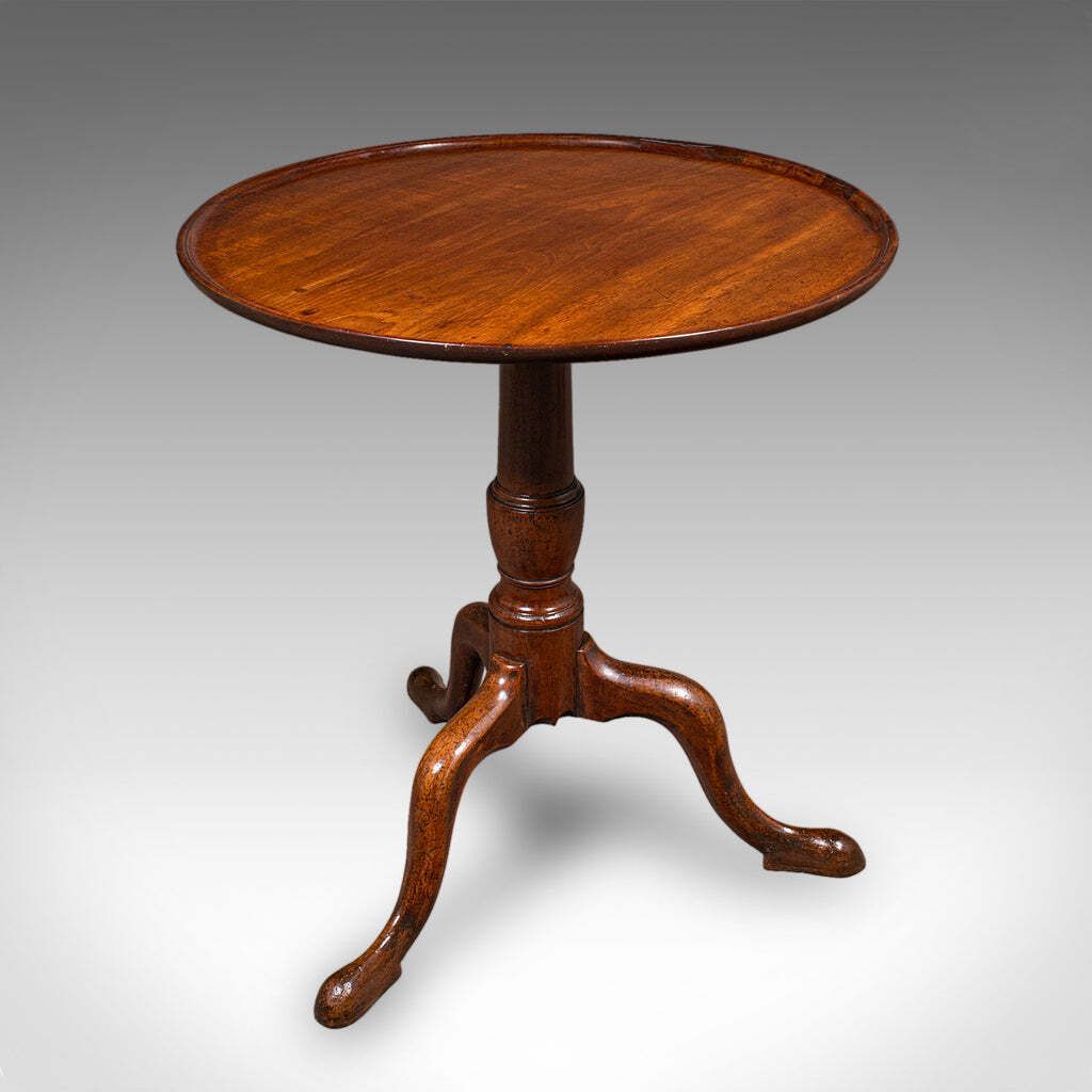 Small Antique Afternoon Tea Table, English, Side, Wine, Lamp, Georgian, C.1800