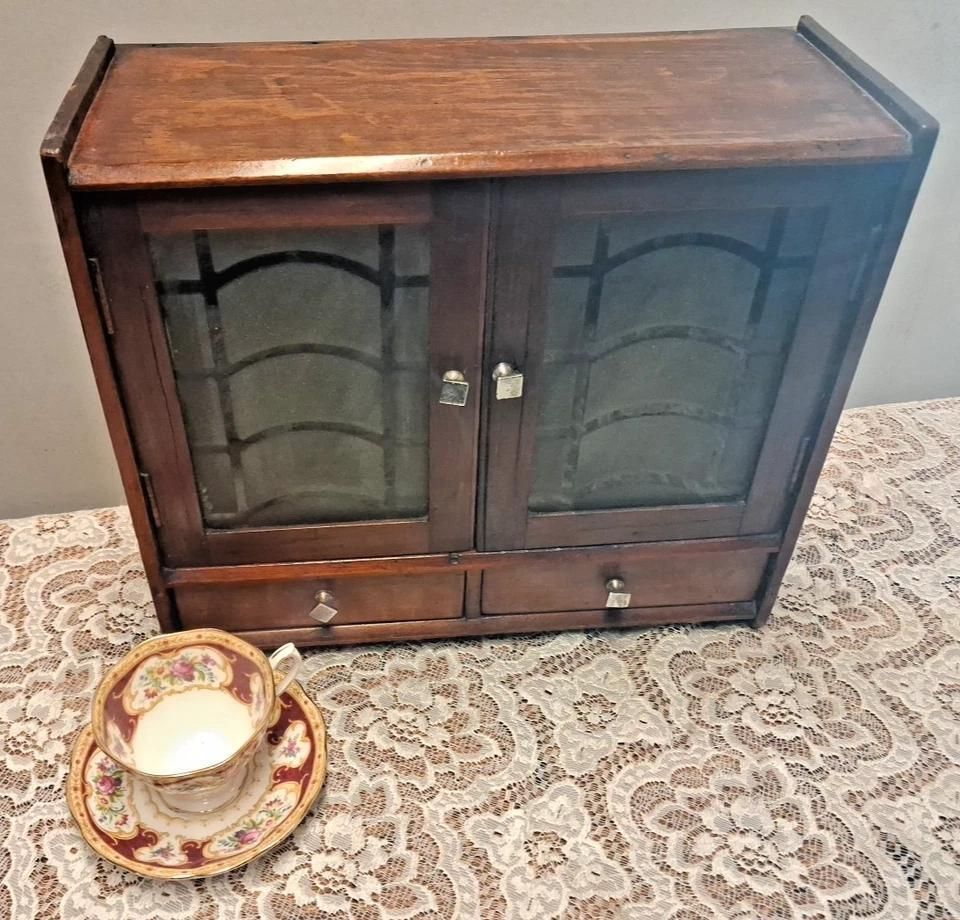 Antique Smokers Or Jewellery Or Medicine Small Cabinet photo furniture