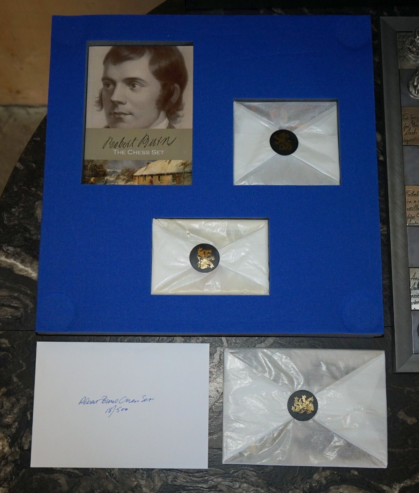 photo for sale New In The Box Ltd Edition 18/500 Robert Burns Scottish Chess Set