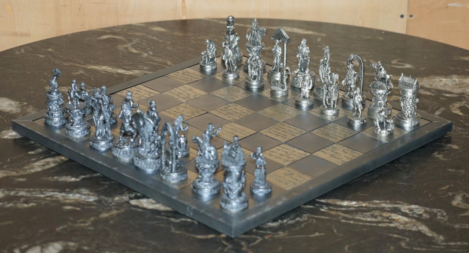photo buy New In The Box Ltd Edition 18/500 Robert Burns Scottish Chess Set