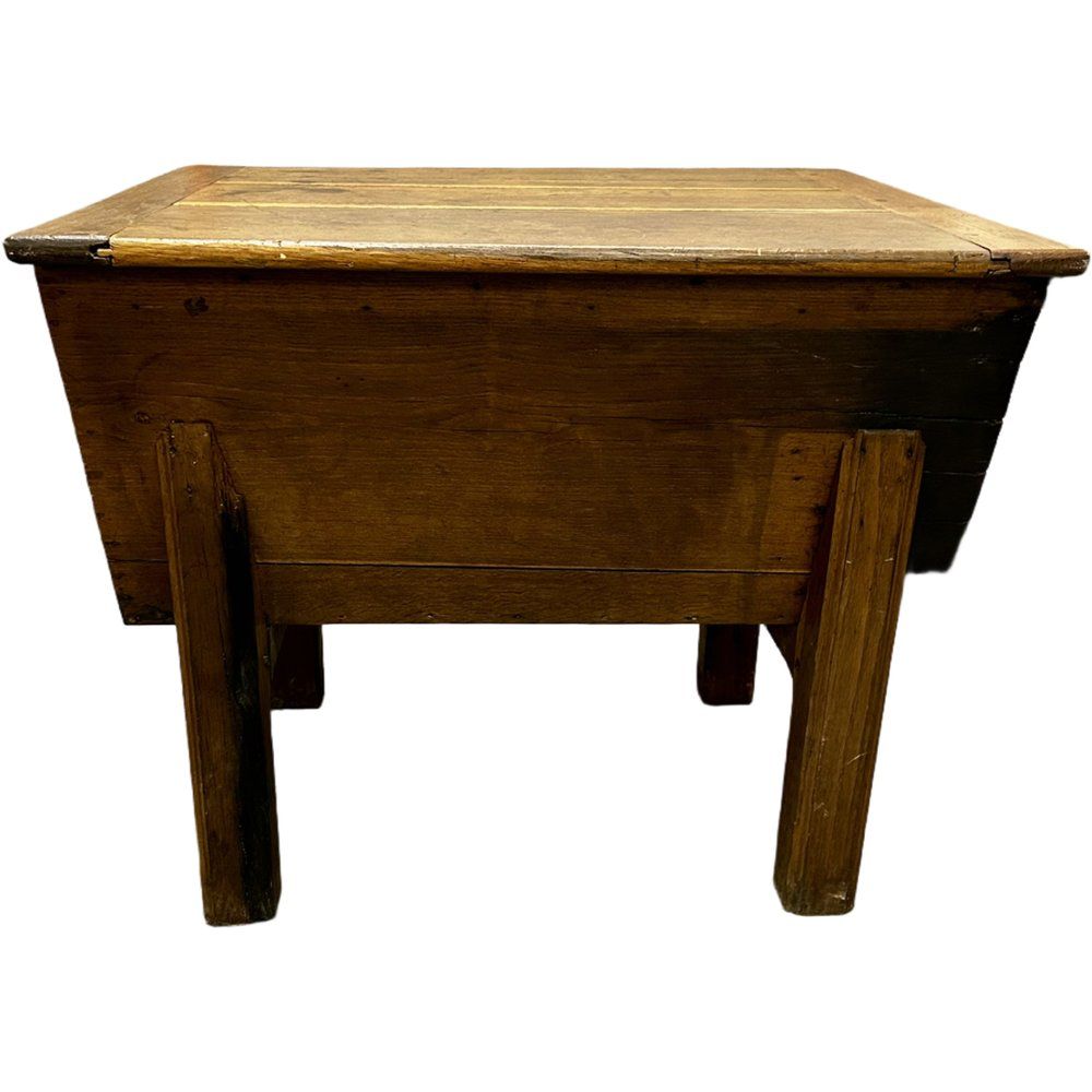 Antique French Elm Boulangerie Dough Chest, 1900s photo for sale