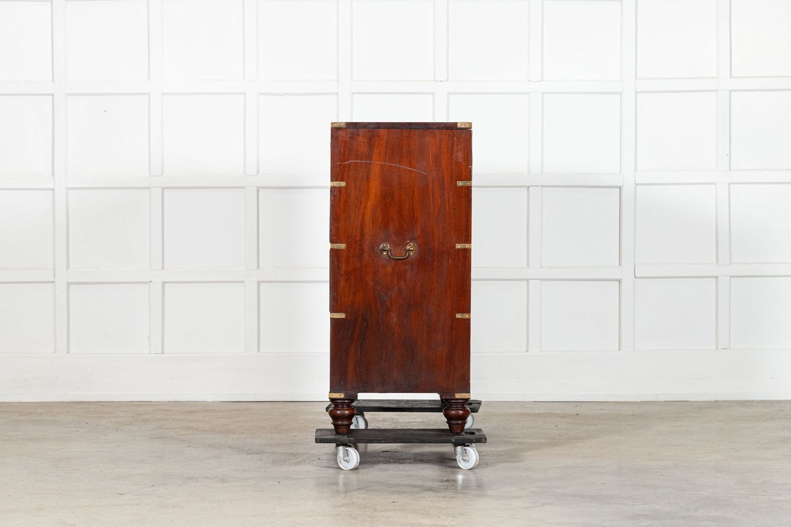 photo furniture English 19thc Mahogany Campaign Chest Drawers