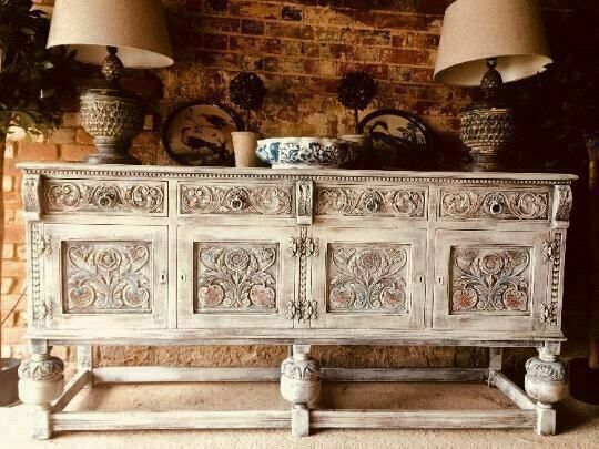 Antique Indian Sideboard, 1920s