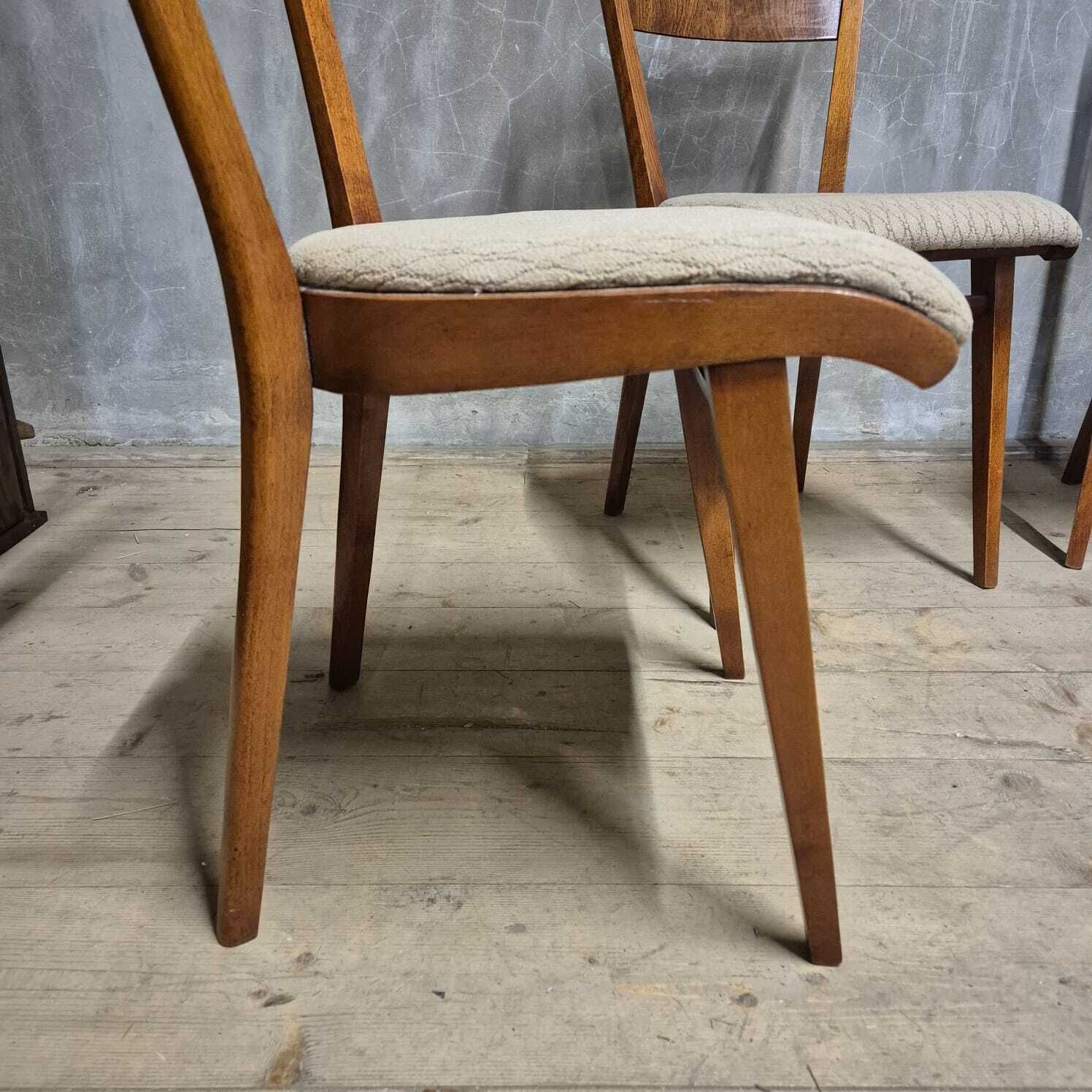 Set Of 4 Mid Century Dining Chairs, Czechoslovakia, 1960s photo 639.0