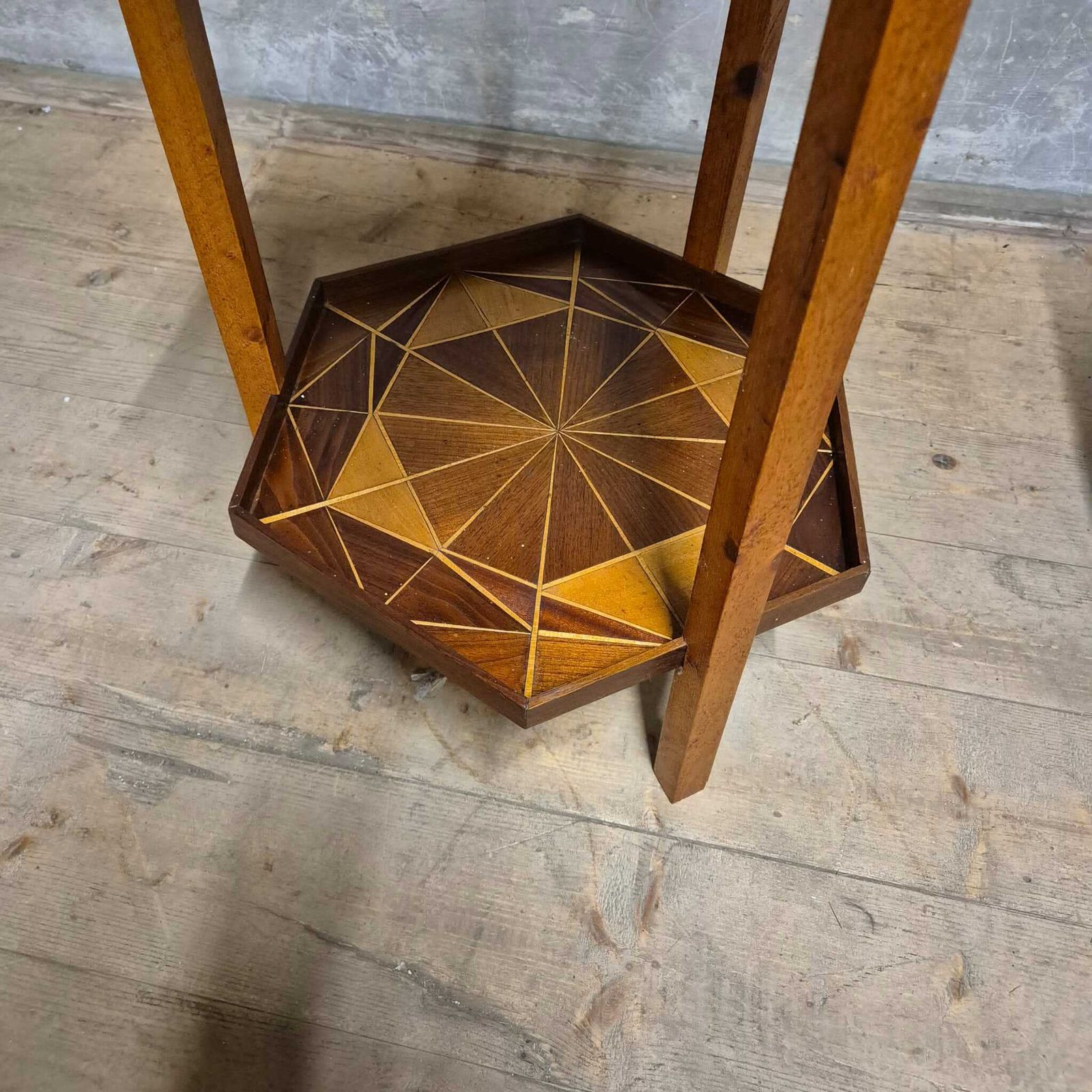 Mid Century Marquetry Two Tier Stand, Czechoslovakia, 1960s–1970s photo buy