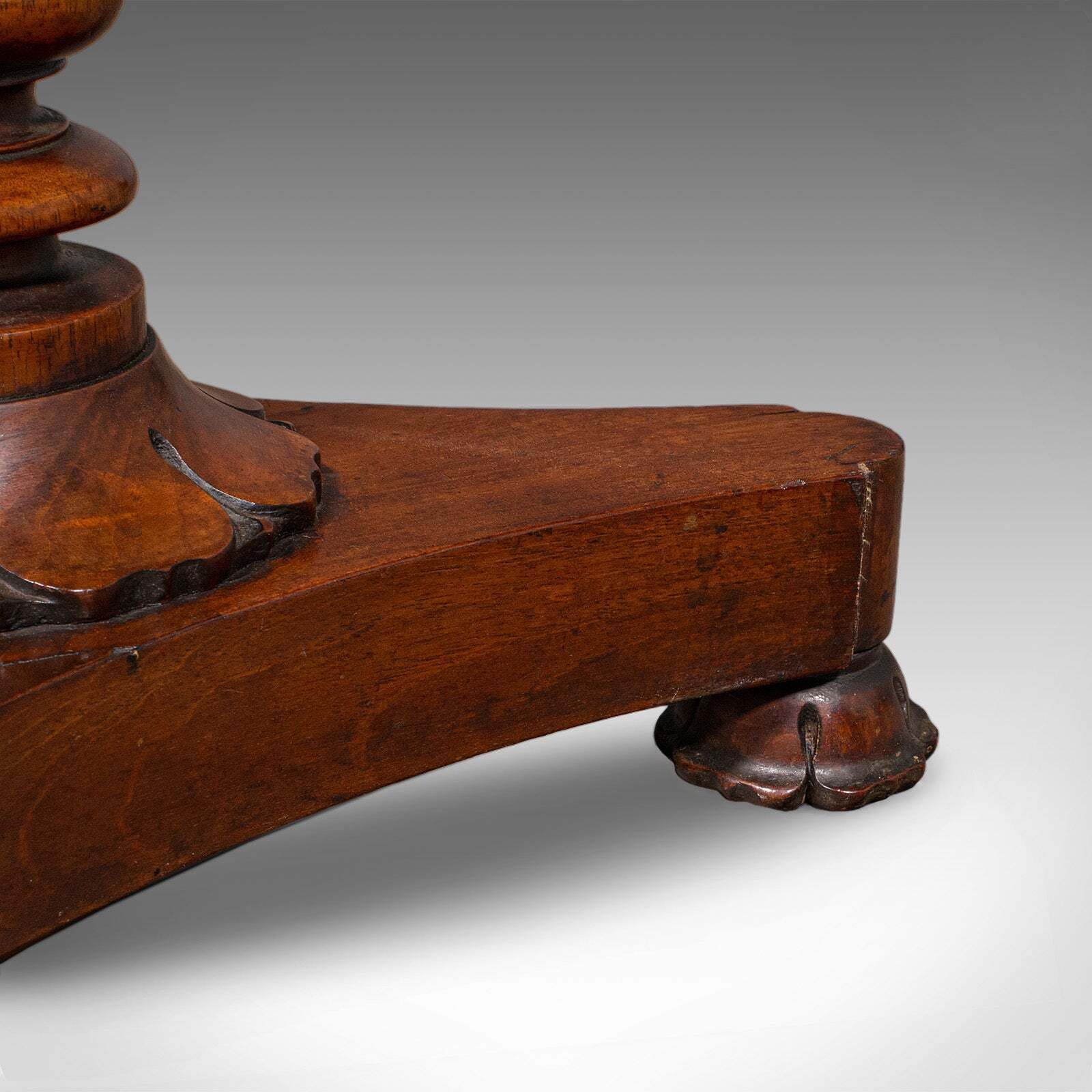photo for sale Antique Jardiniere Stand, English, Walnut, Marble, Planter Table, William IV