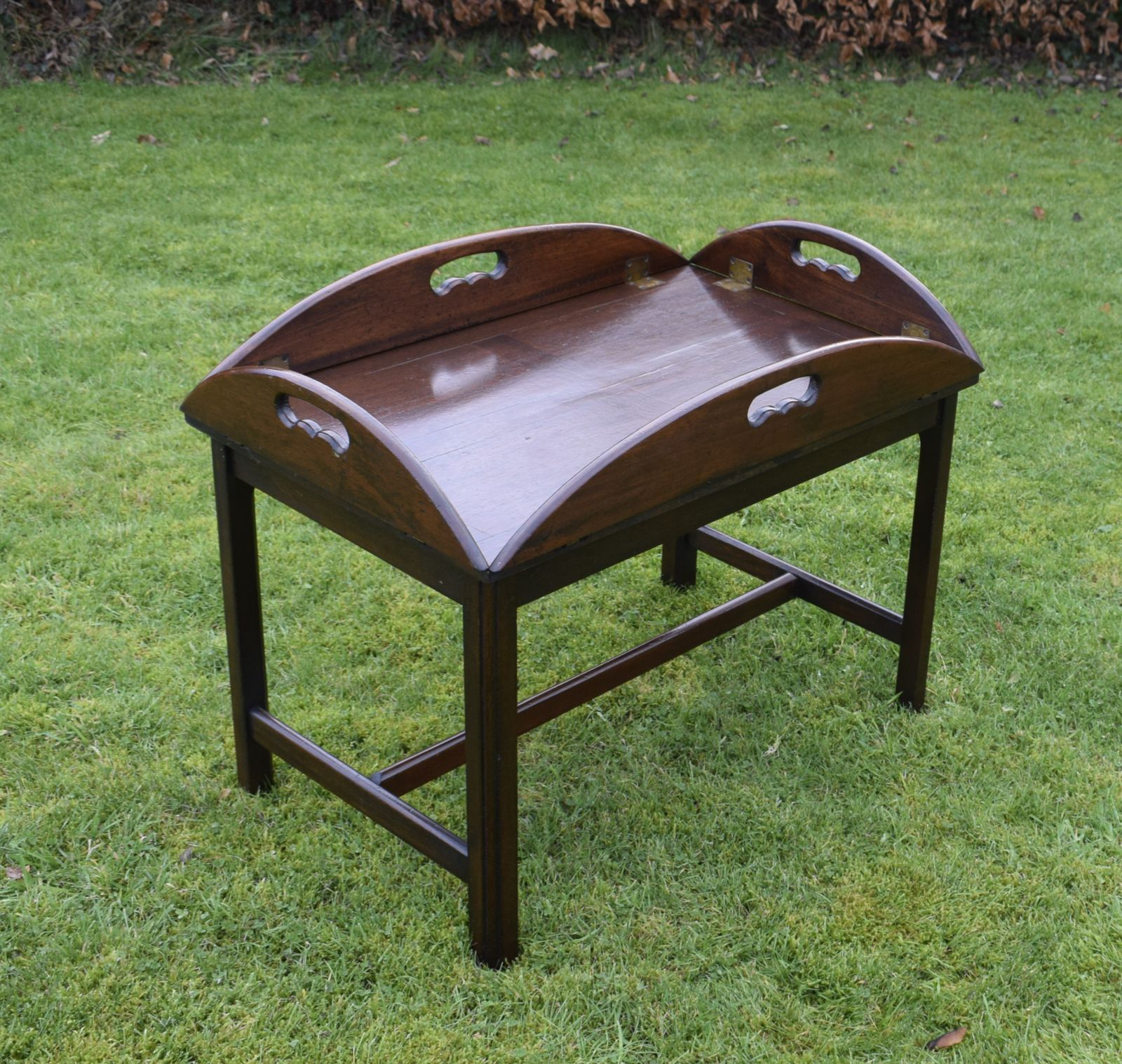 Early 20th Century Mahogany Butlers Tray On Stand photo Furniture