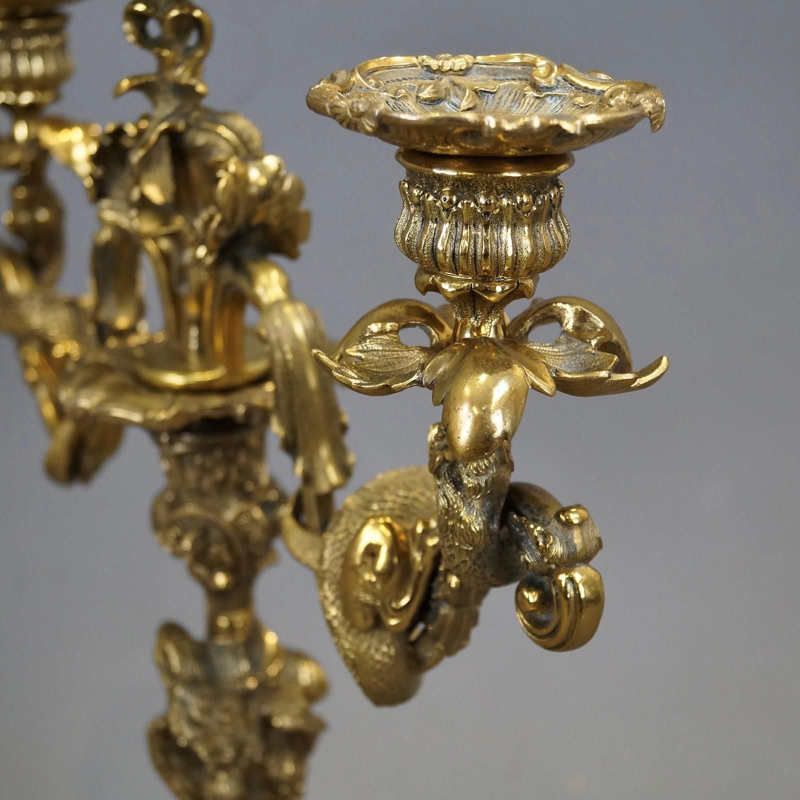 A Superb Pair Of Ormolu Candelabra photo Home Decor