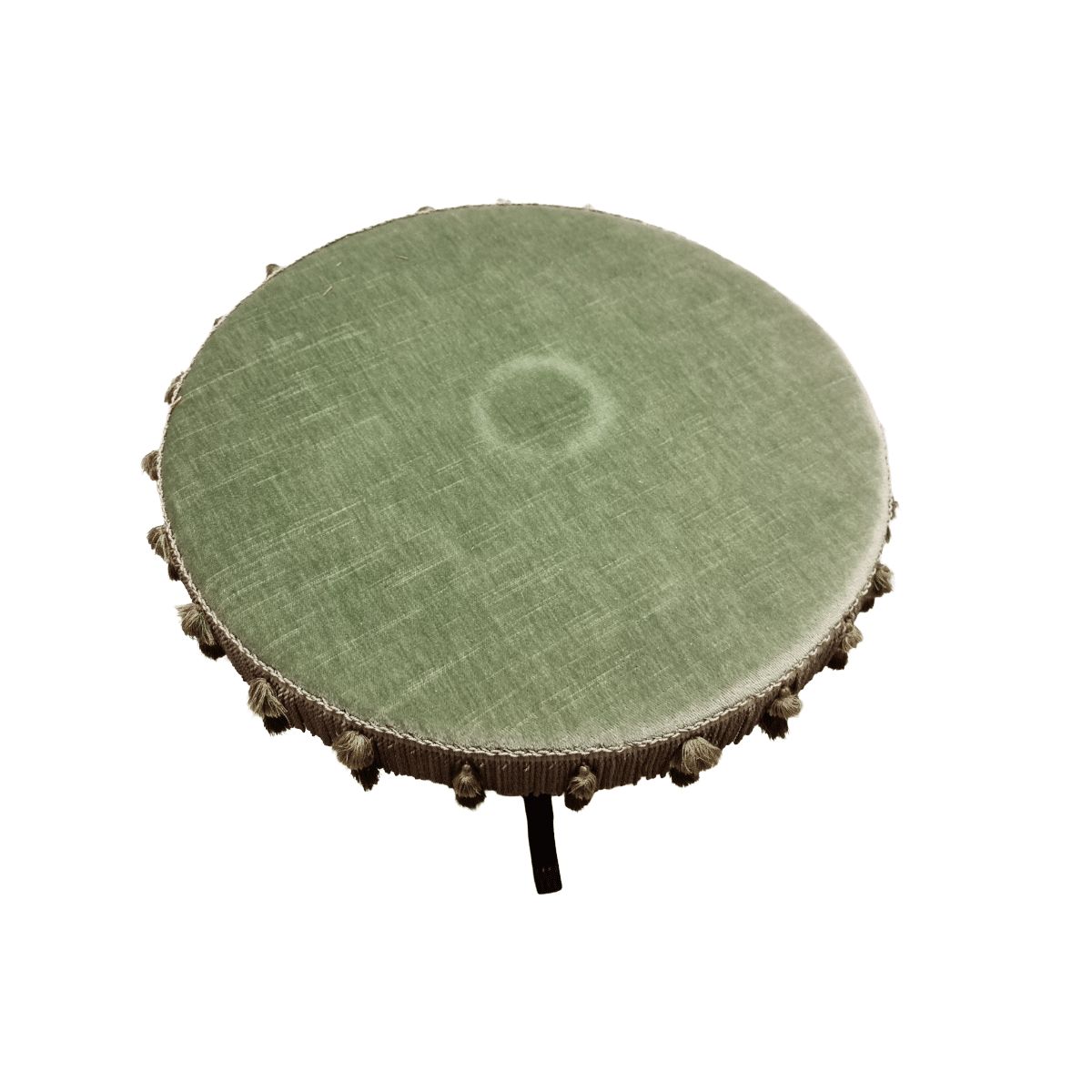 Antique French Table With Velvet And Fringes, Late 1800s photo for sale
