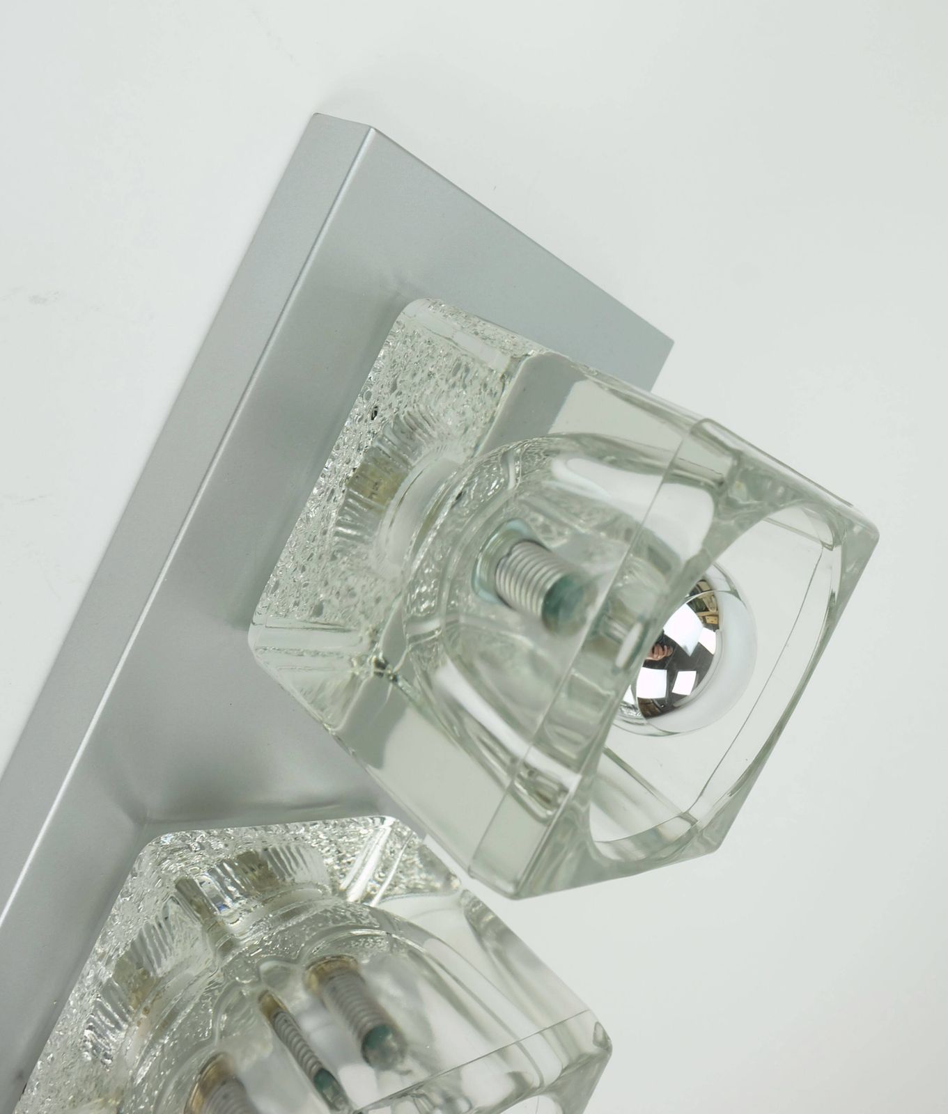 Peill & Putzler N° 1 Of 2 Wall Light, 60s/70s Style, With 2 Glass Cubes. photo 451.0
