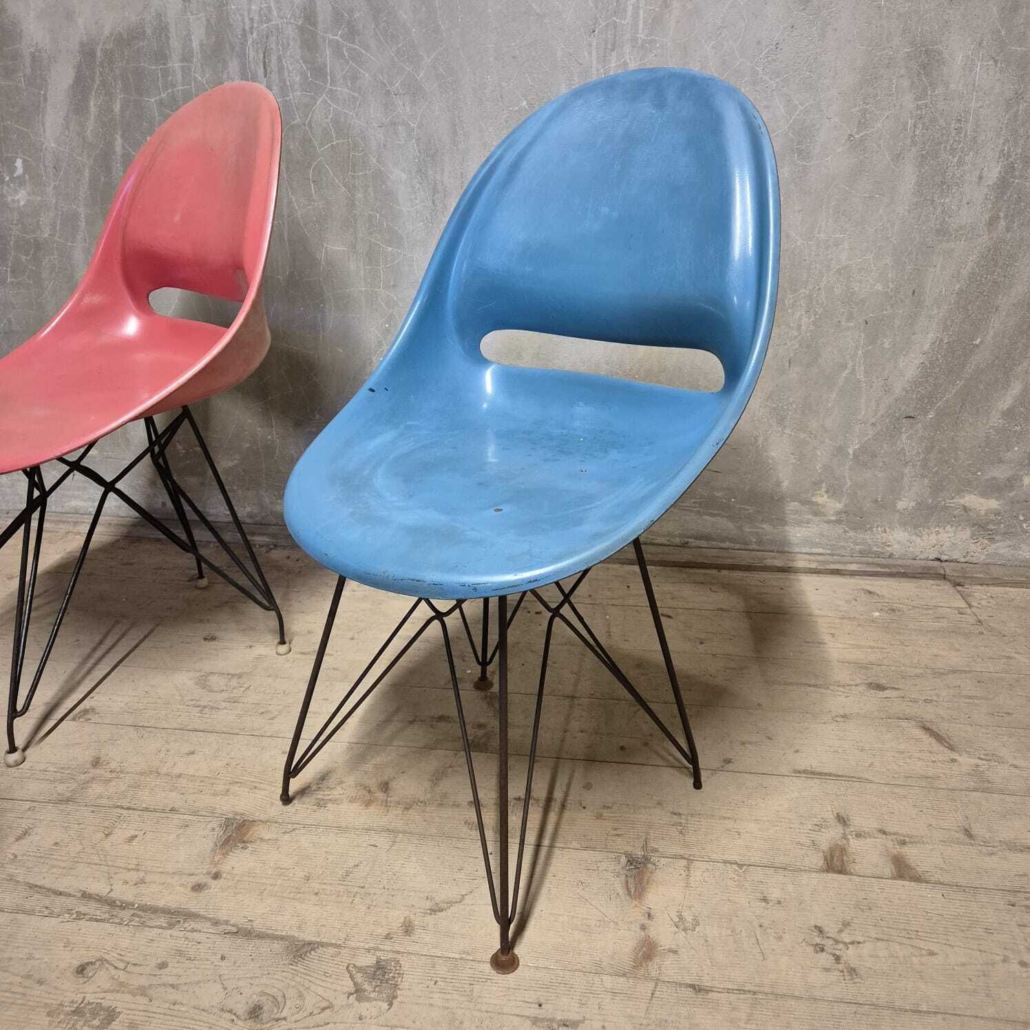 Set Of 4 Navratil Chairs By Vertex, 1960s, Czechoslovakia