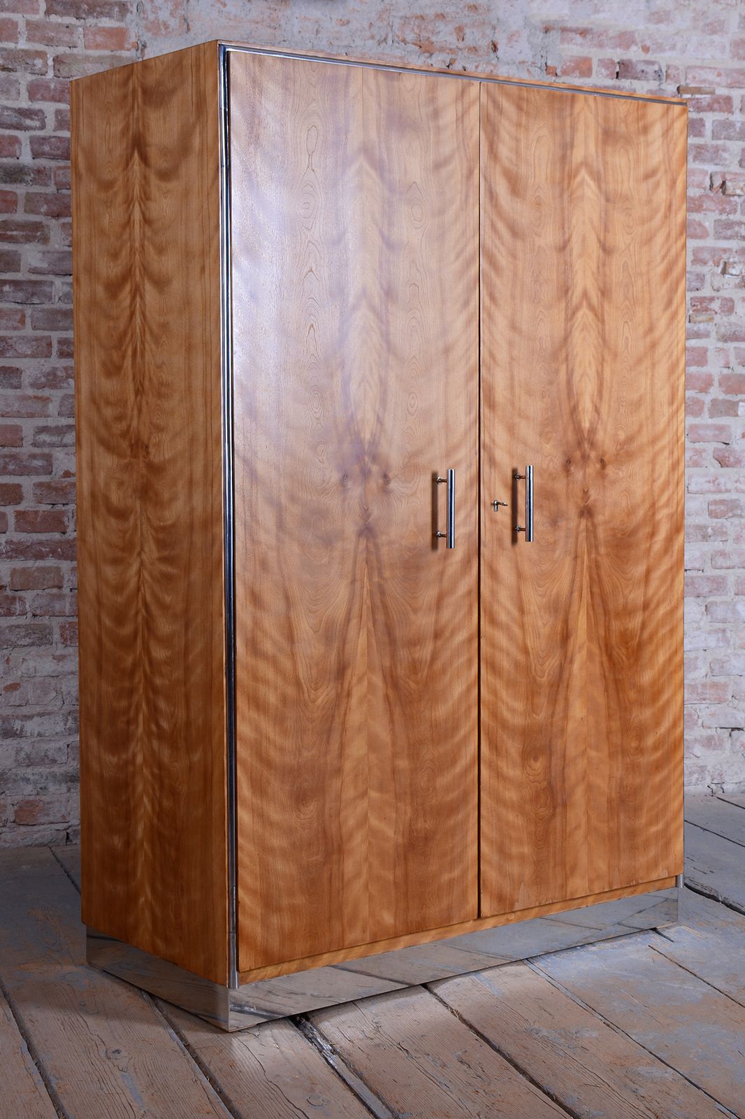 Restored Bauhaus Wardrobe, By H.J.Hagemann, Mücke Melder, Czech, 1930s photo for sale