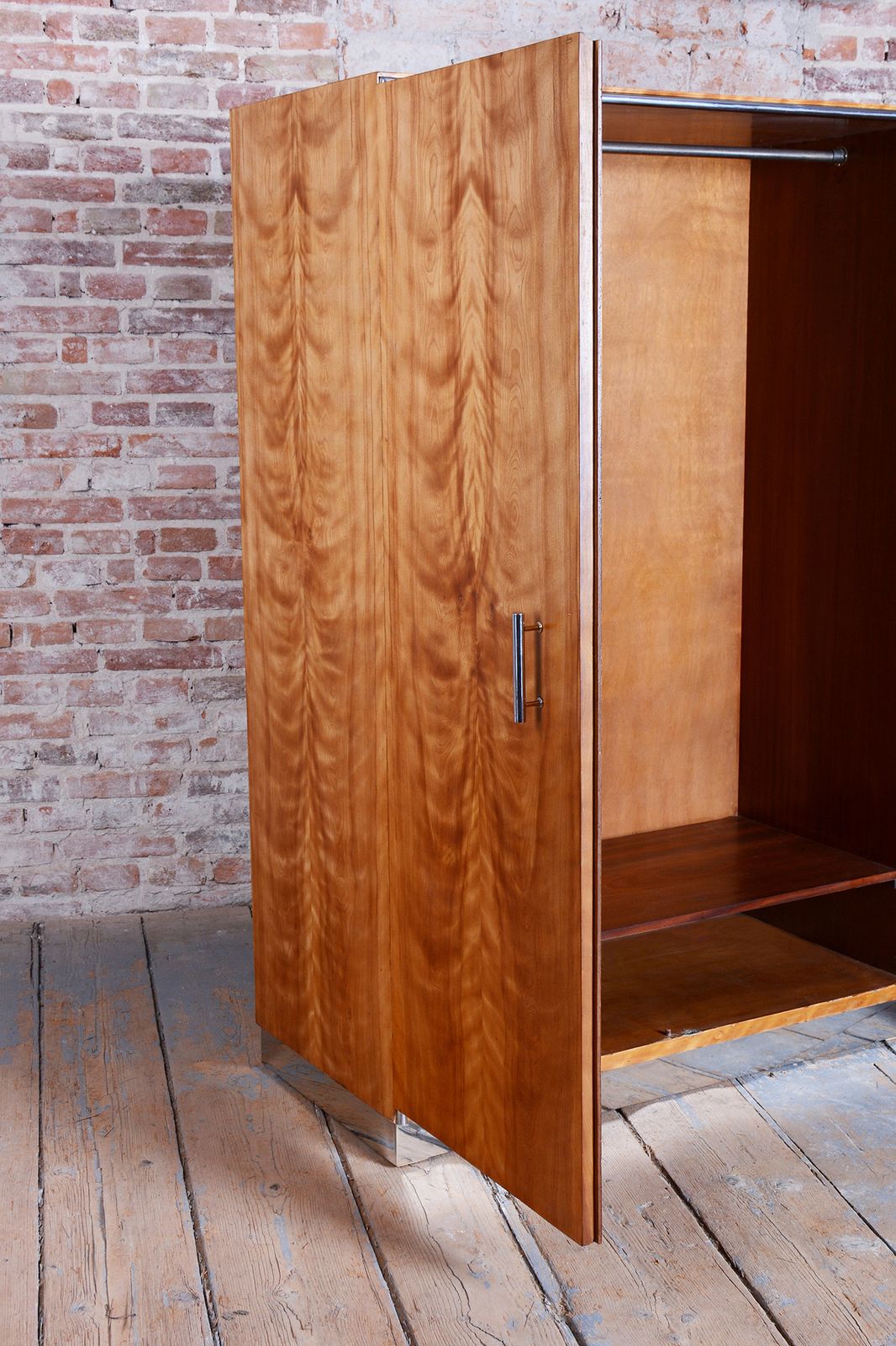 Restored Bauhaus Wardrobe, By H.J.Hagemann, Mücke Melder, Czech, 1930s photo 2700.0