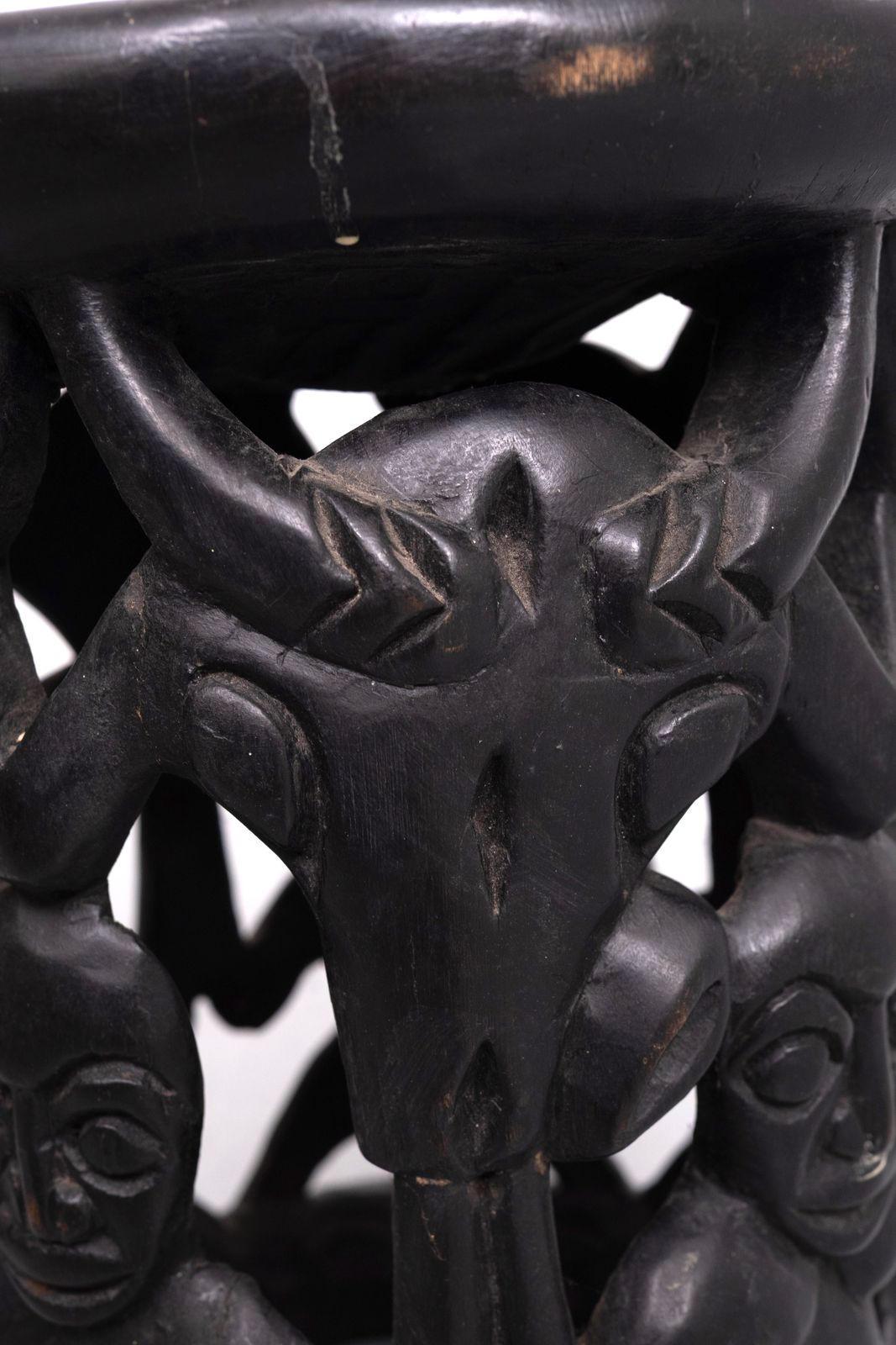 African Tribal Stool Amileke, Cameroon Africa, 1950's photo furniture