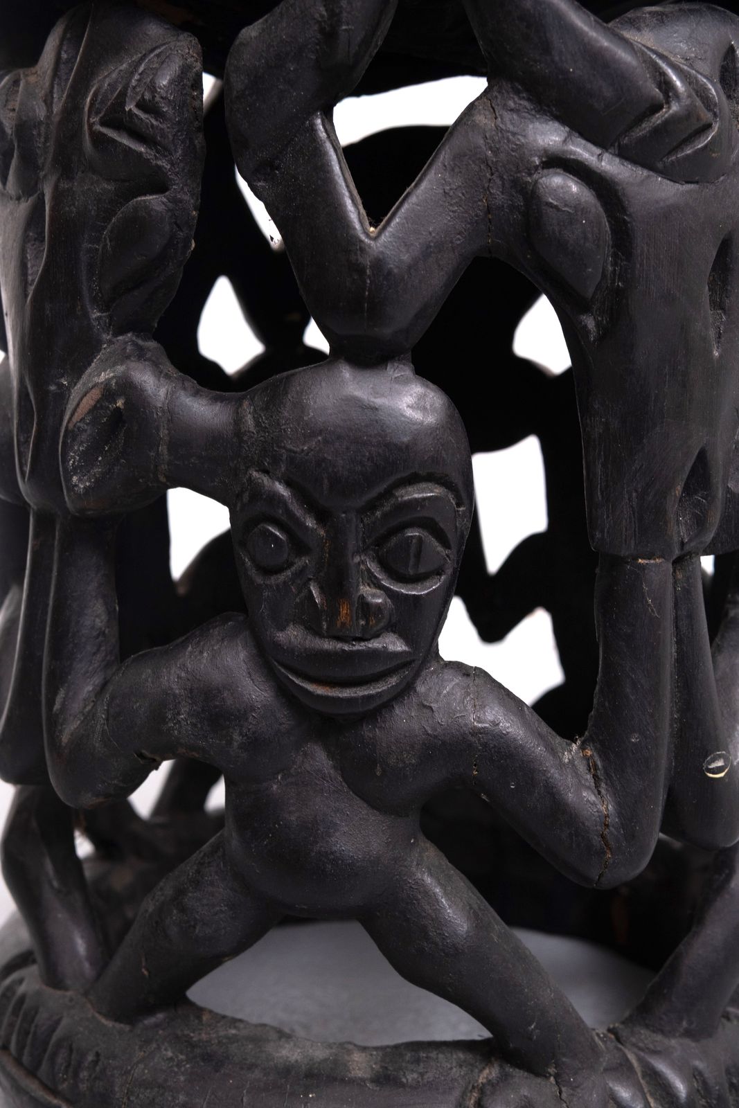 African Tribal Stool Amileke, Cameroon Africa, 1950's photo for sale