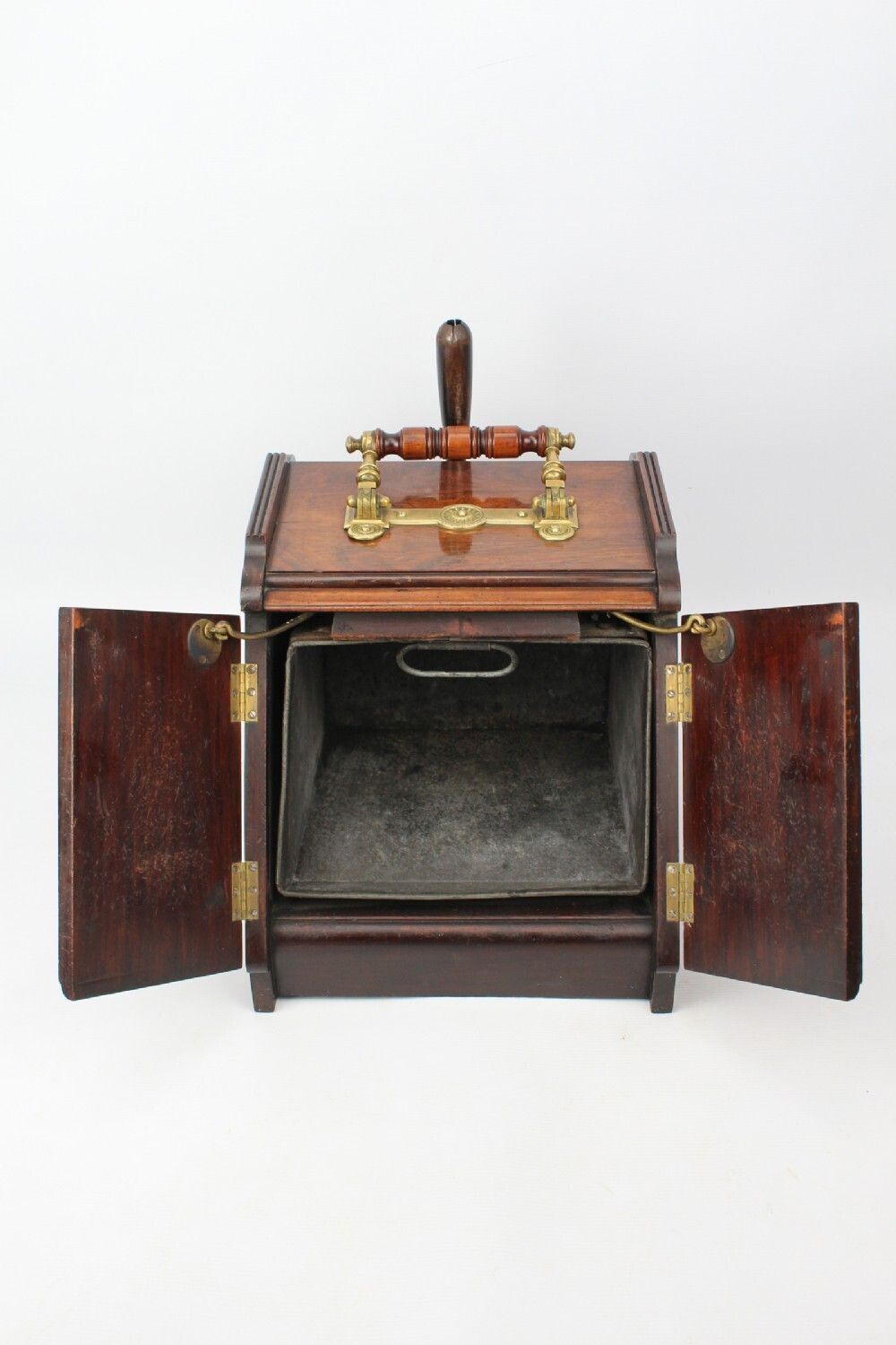 Furniture Victorian Inlaid Rosewood Metamorphic Coal Scuttle photo