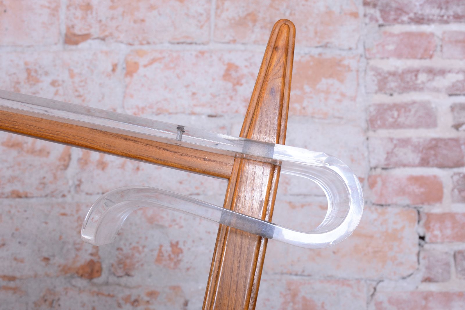 Restored Mid Century Floor Lamp, By Krásná Jizba, Beech, Rattan, Czech, 1950s photo vintage