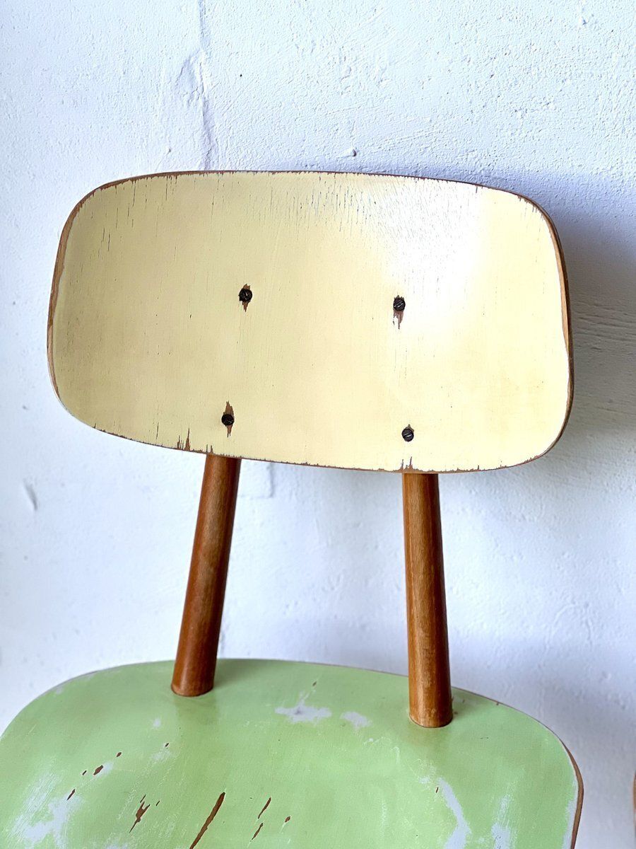 Meubels Eetkamerstoelen Van Ton, Ca. Jaren 1960, Set Van 4 photo