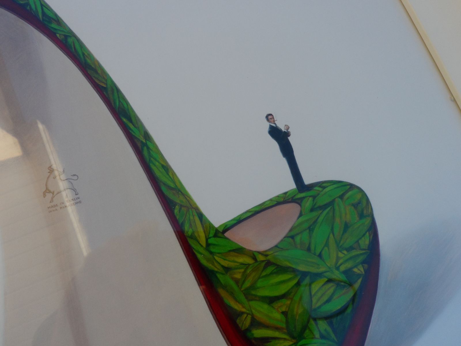 Martini Dry Framed High Heel Picture Liquid Art By Inna Panasenko photo for sale