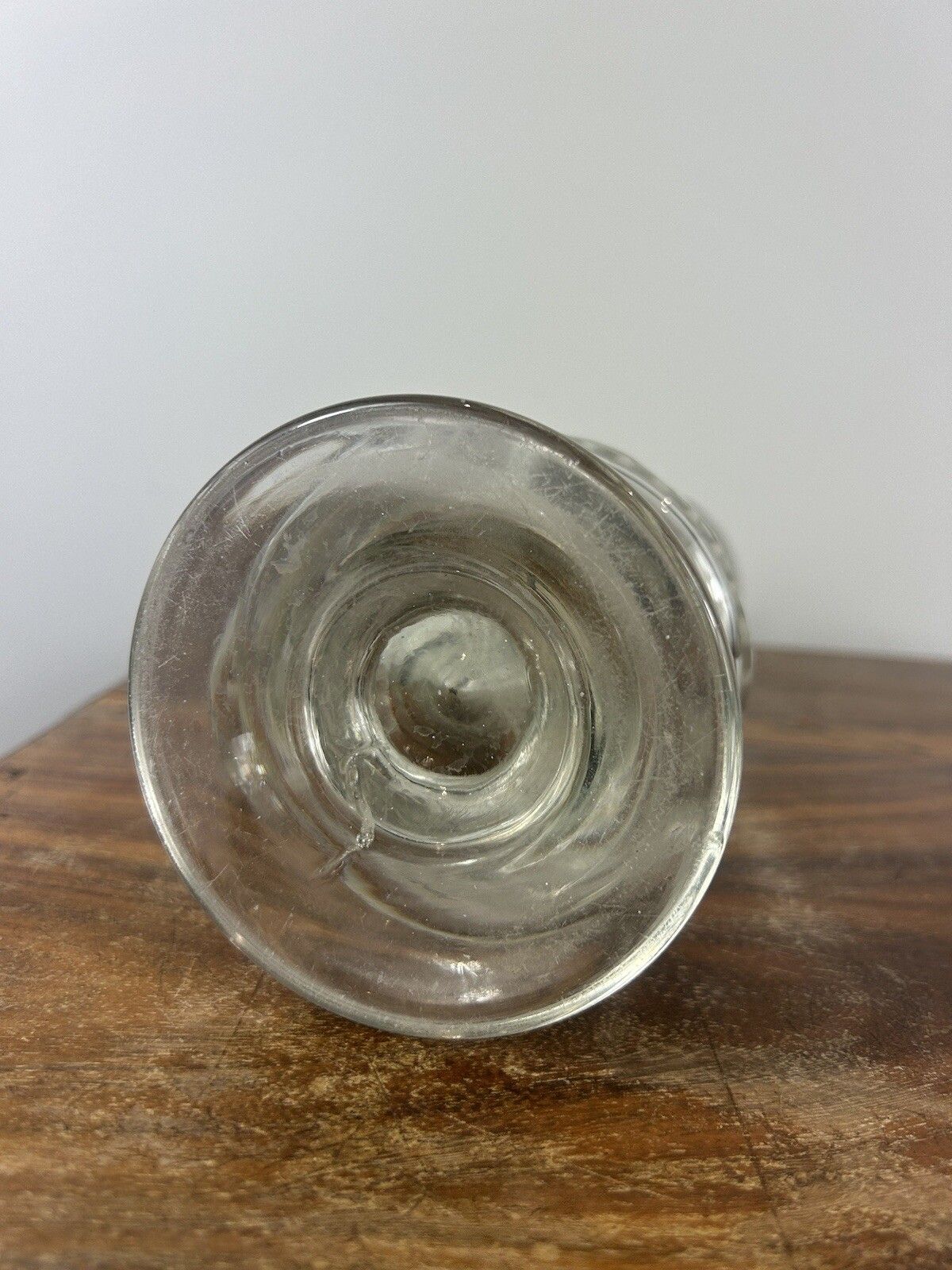 Home Decor Antique 1880s Bohemian German Cut Glass Beer Stein 33cm Rare Collectible photo