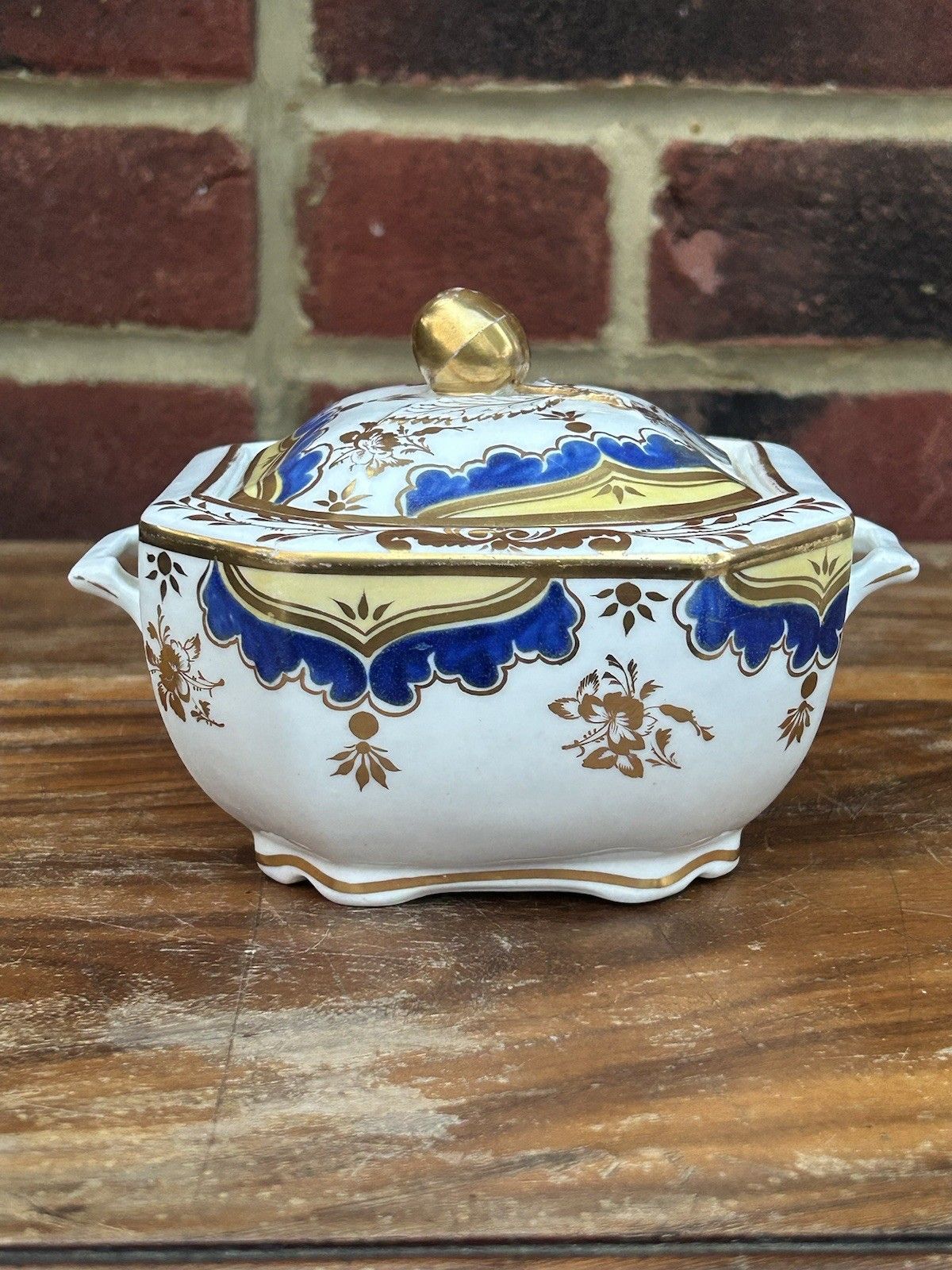 Spode Felspar Porcelain Sugar Bowl Elegant Antique 12cm Fine English China photo furniture