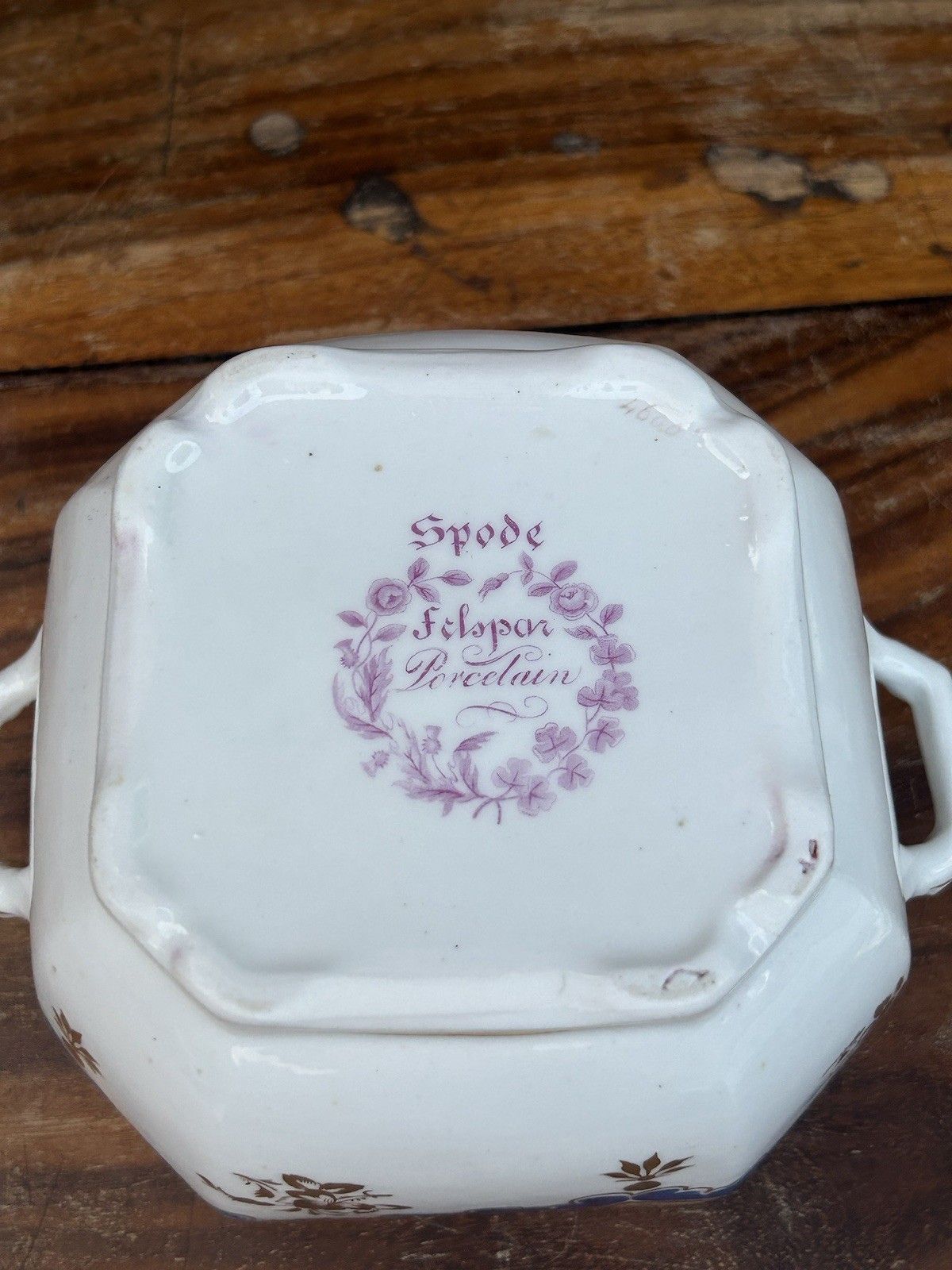 Spode Felspar Porcelain Sugar Bowl Elegant Antique 12cm Fine English China photo buy