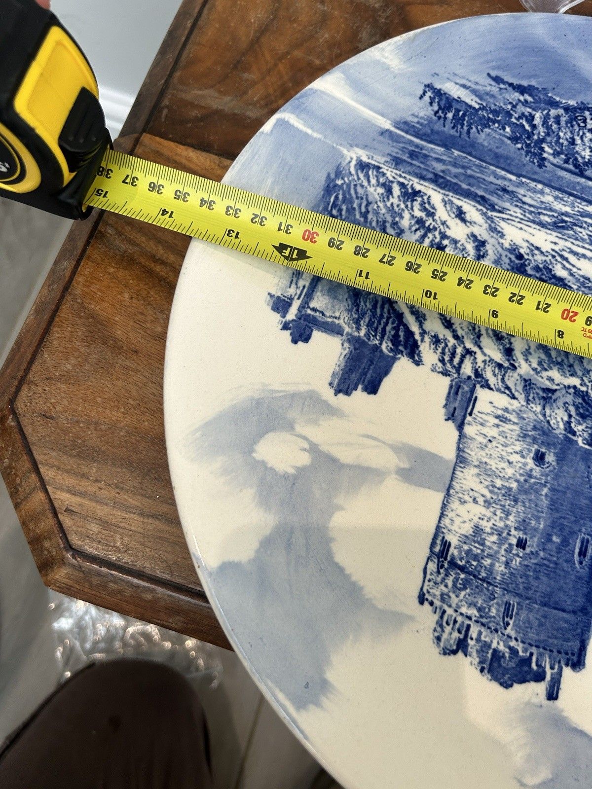 Antique Edwardian Royal Doulton “Pembroke Castle” 34cm Charger Plate photo vintage