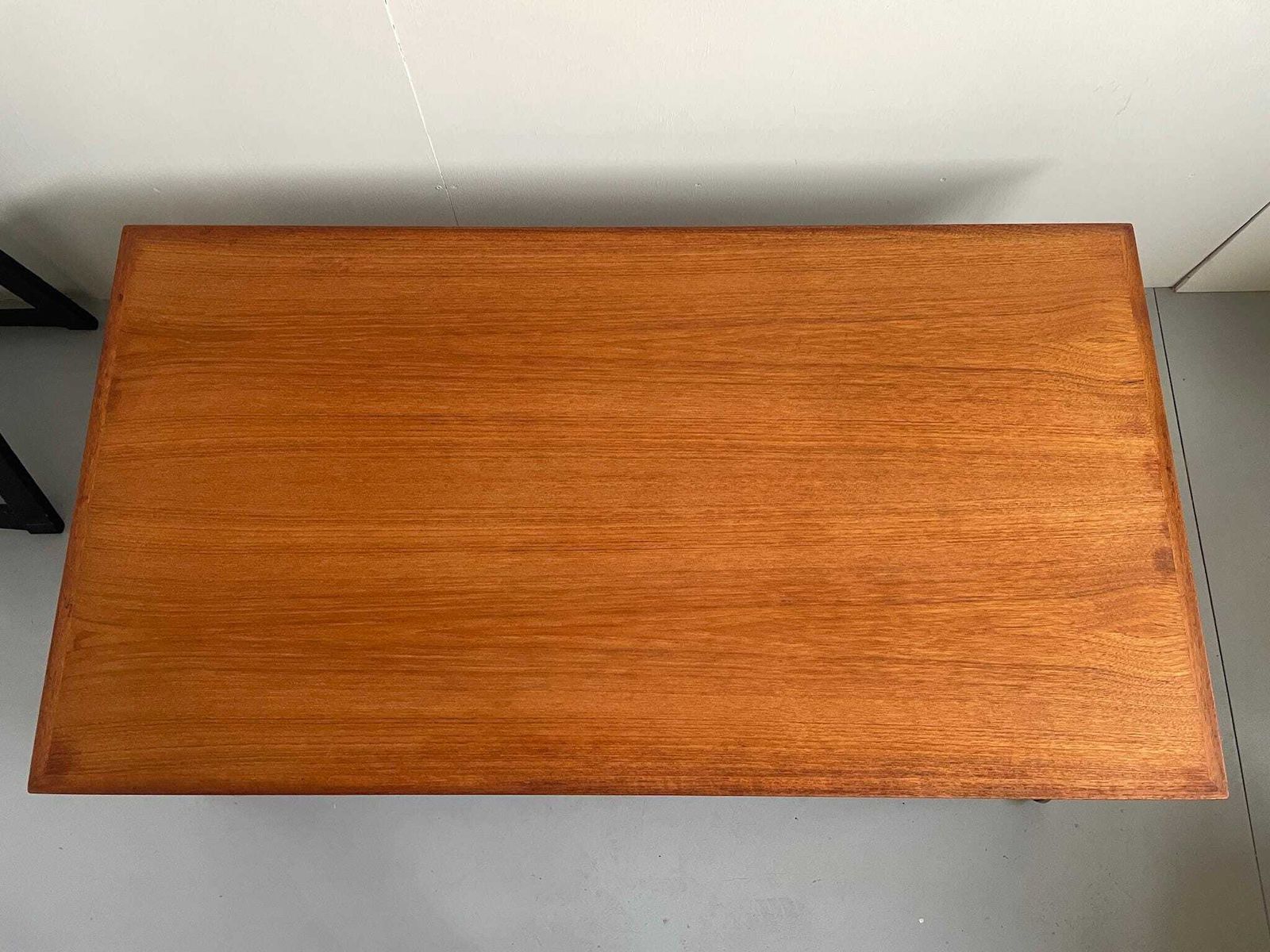 Extra Large Danish Teak Coffee Table Mid Century Modern With Castor Wheels photo 385.0