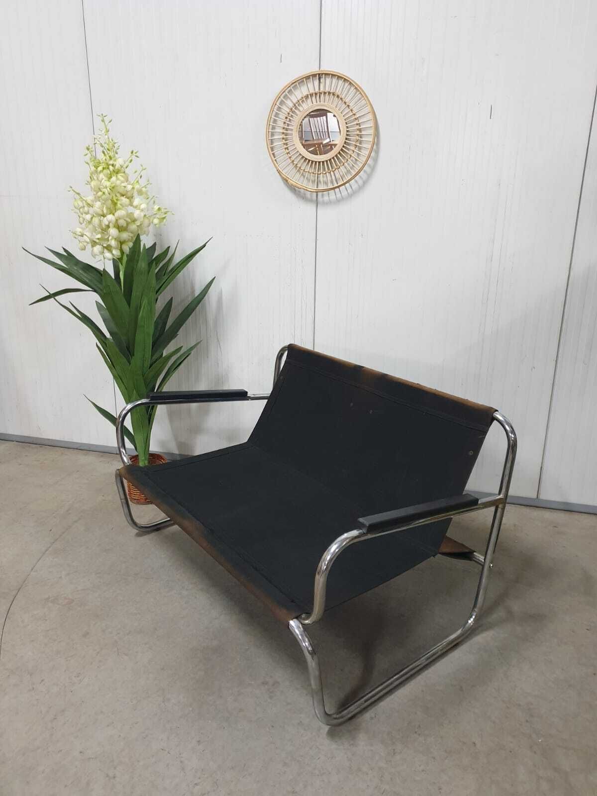 Two Seater Tubular Lounge Piece, 1970s, Czechoslovakia photo vinterior